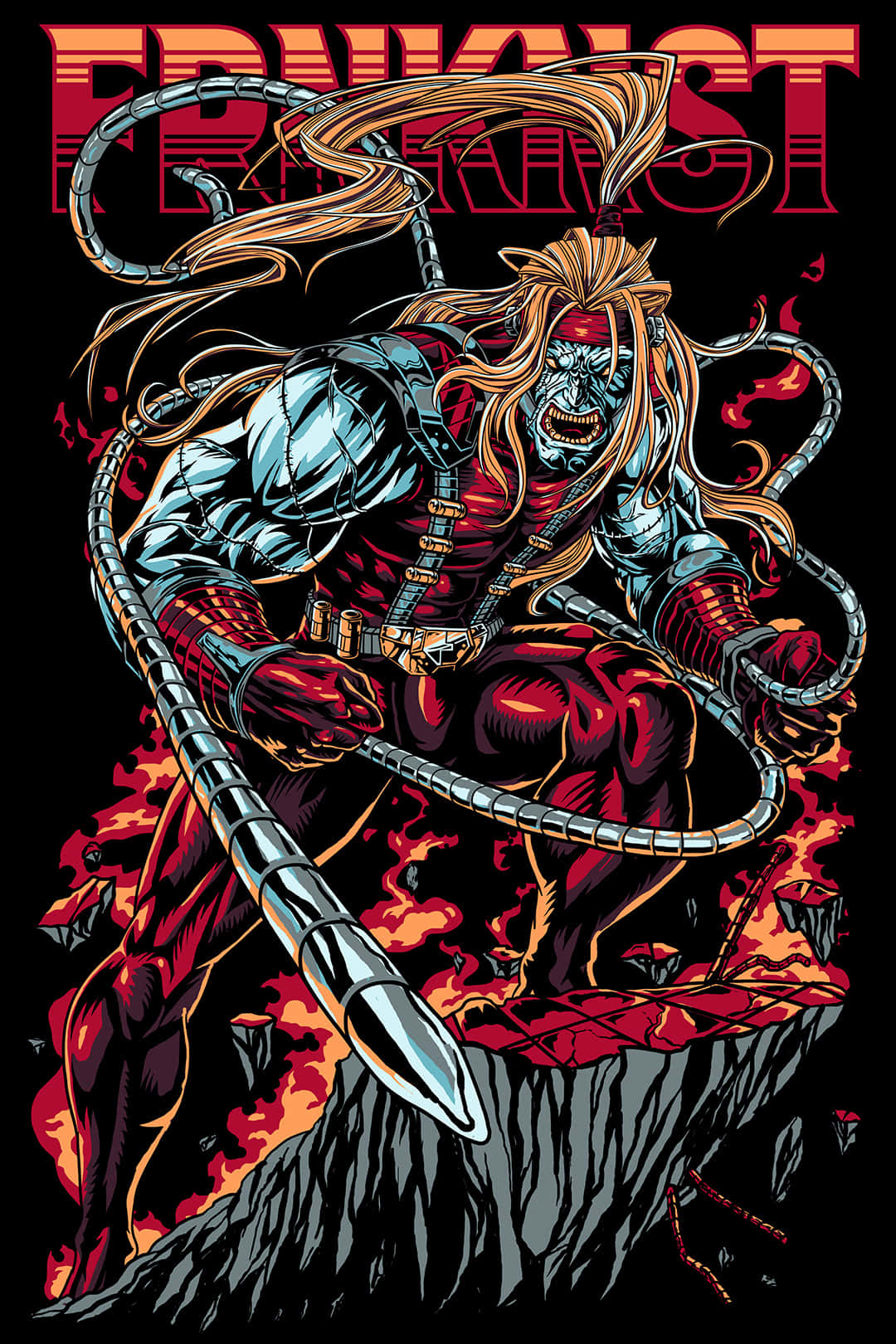 Makapangyarihang Omega Red sa Aksyon Wallpaper