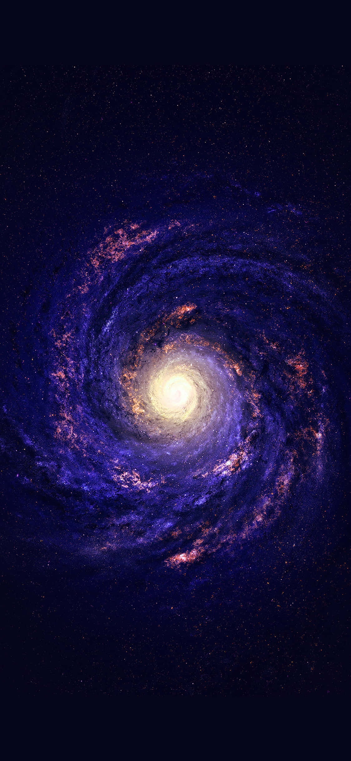 Gumawa ng Pahayag Gamit ang Asul na Galaxy iPhone Wallpaper