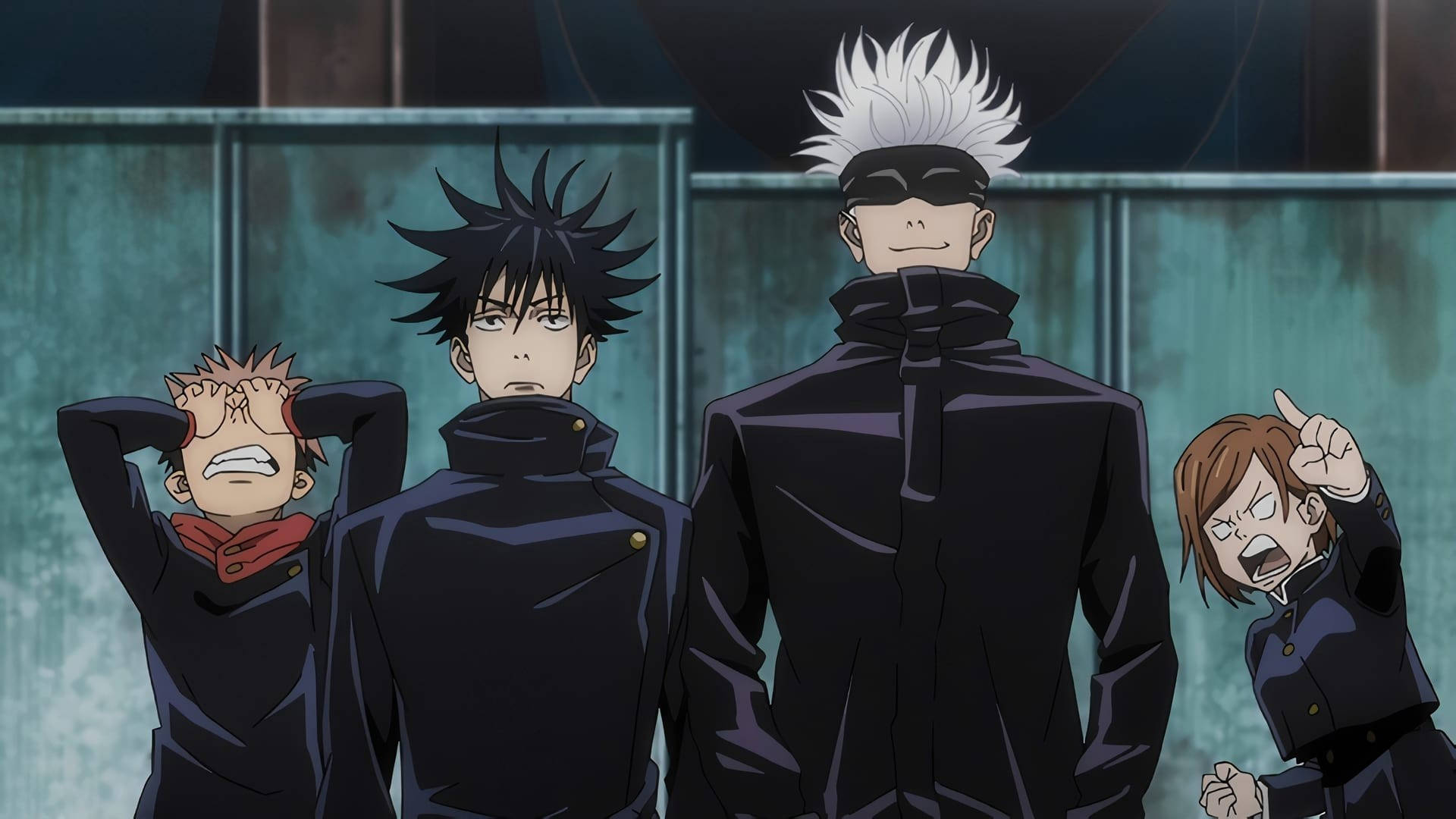 Maki at Panda - Ang Mga Nakatutuwang Unang Taon ng Jujutsu Kaisen Wallpaper