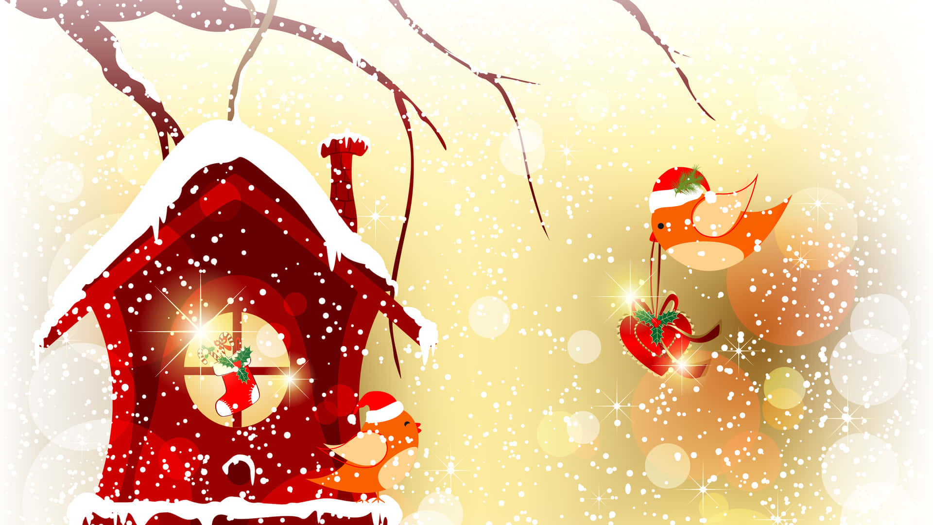 Maki-pasko ang diwa ng Pasko gamit ang cute na background na ito! Wallpaper