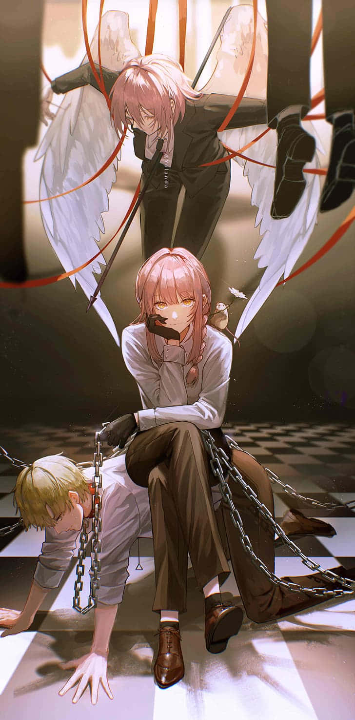 Makima PFP na Pinapahirapan si Chainsaw Man Wallpaper