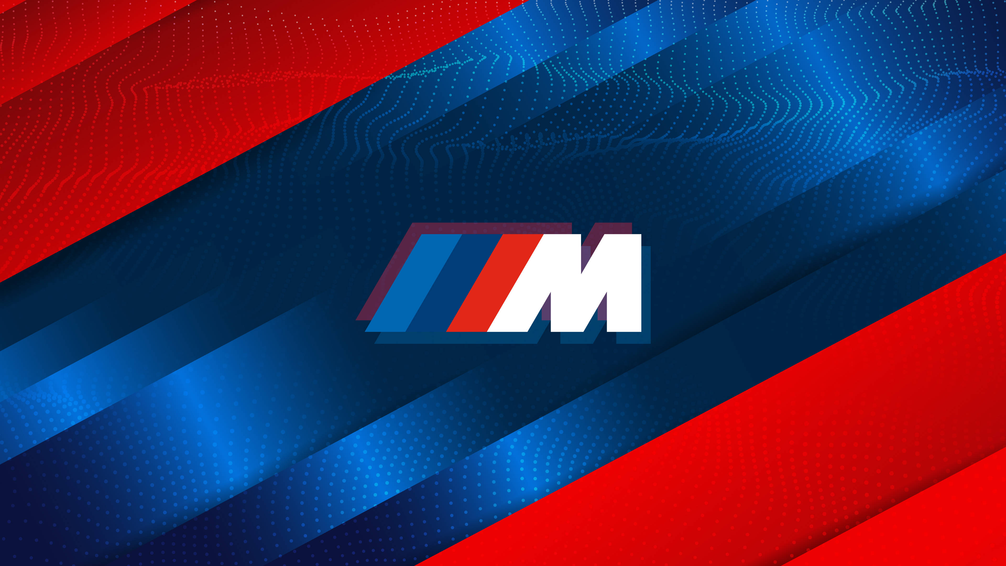 Makintab na Pula Asul na Logo ng BMW M Wallpaper