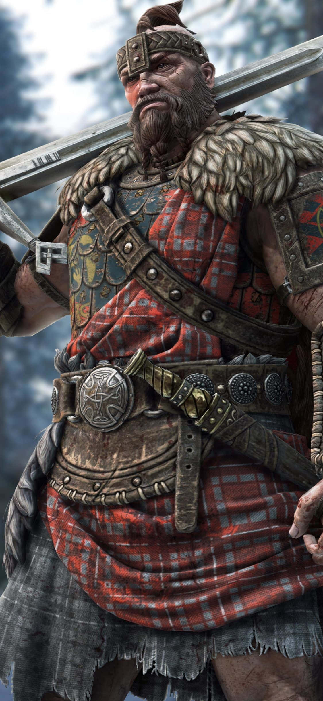 Makipaglaban tulad ng isang Highlander sa matinding online combat game, For Honor. Wallpaper