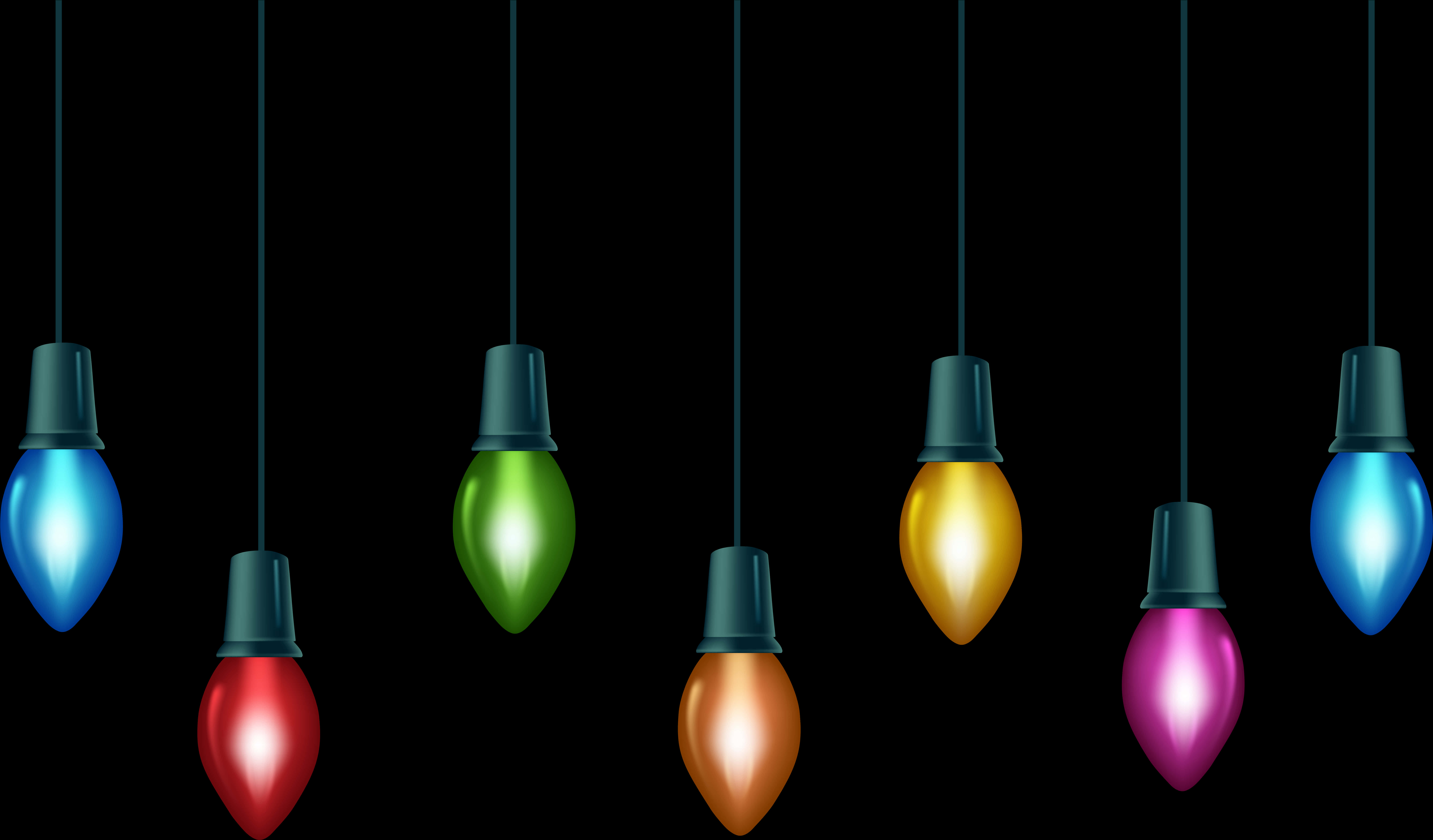 Makukulay na Christmas Light Bulbs Wallpaper