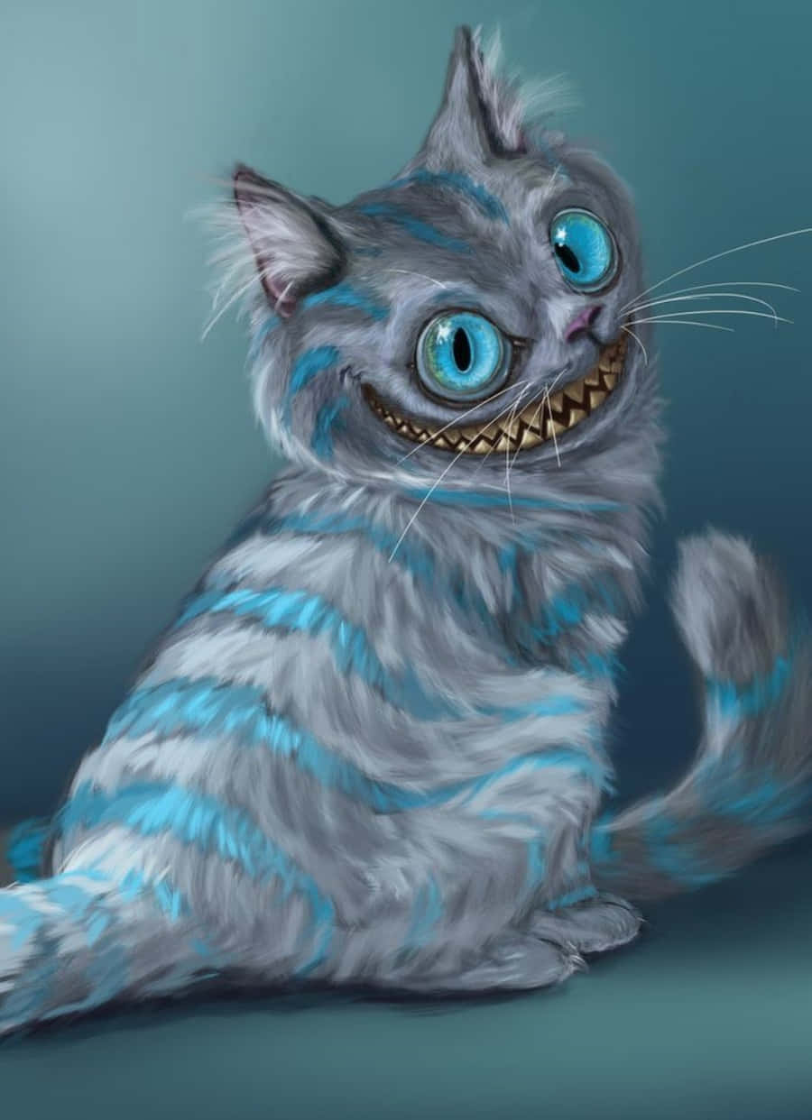 Makukulay na Ngiti Kasunod ng Cheshire Cat Wallpaper