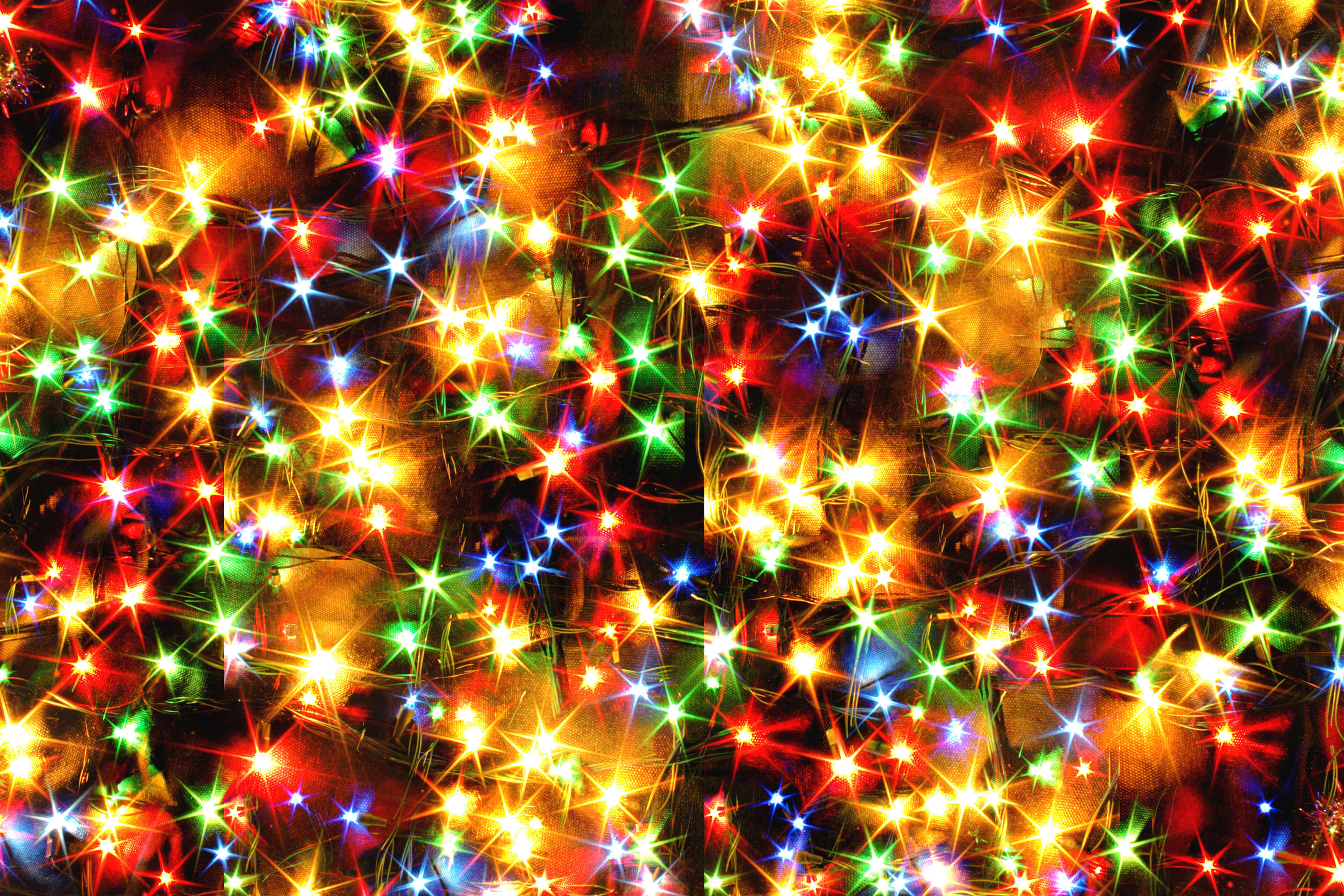 Makulay at Aesthetic na Larawan ng Ilaw ng Pasko Wallpaper