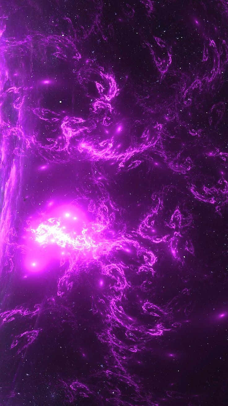 Makulay at Matapang na Neon Purple na Background Wallpaper