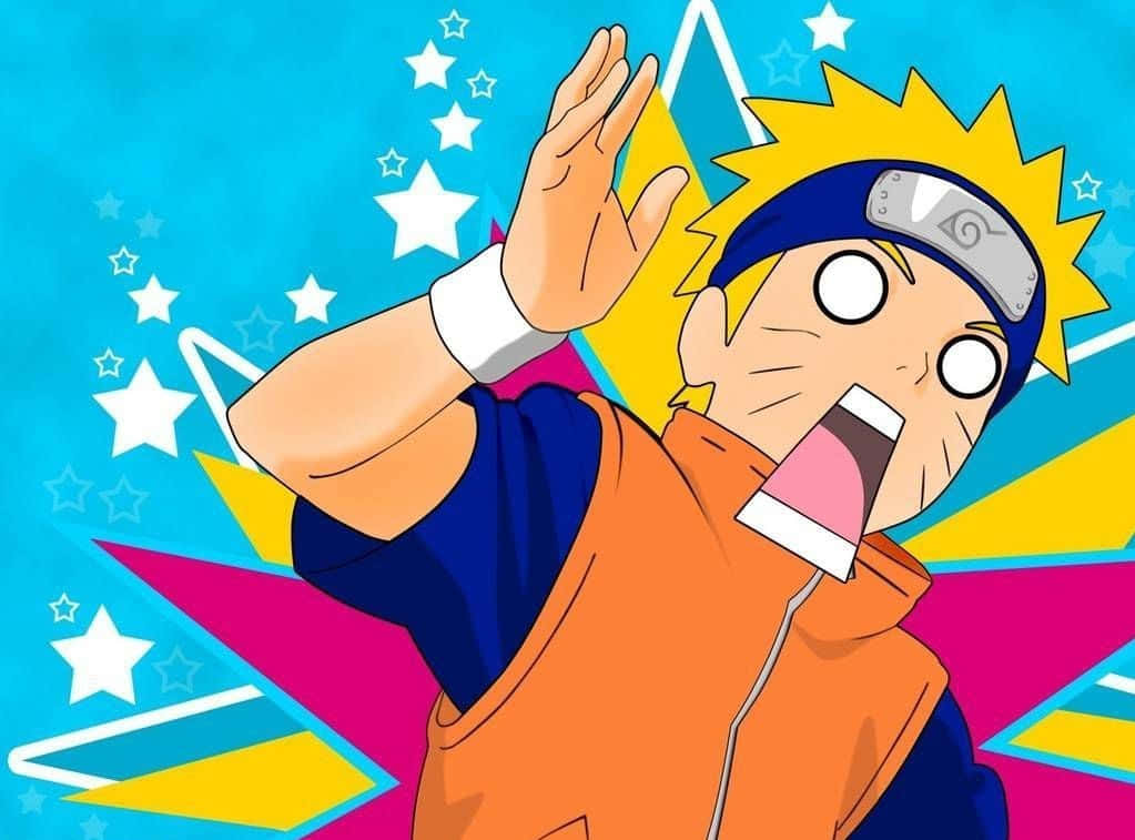 Makulay at Nakakatawang Digital Art ni Naruto Wallpaper