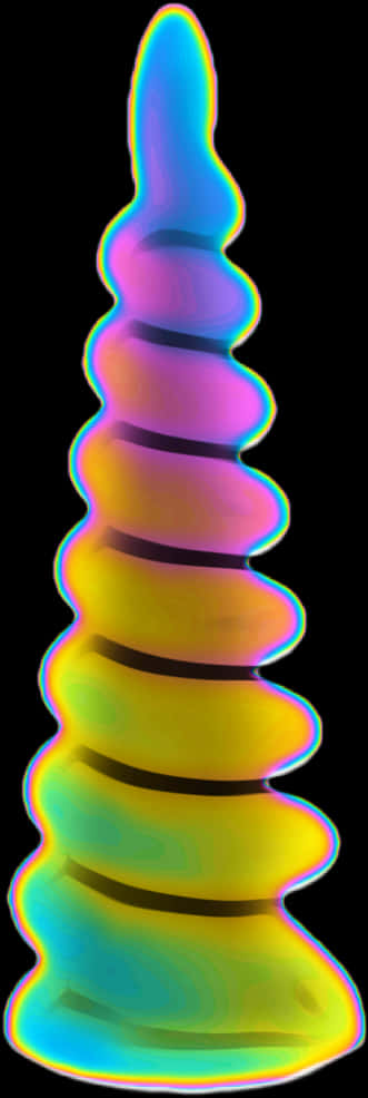 Makulay na Abstract na Sungay ng Unicorn Wallpaper