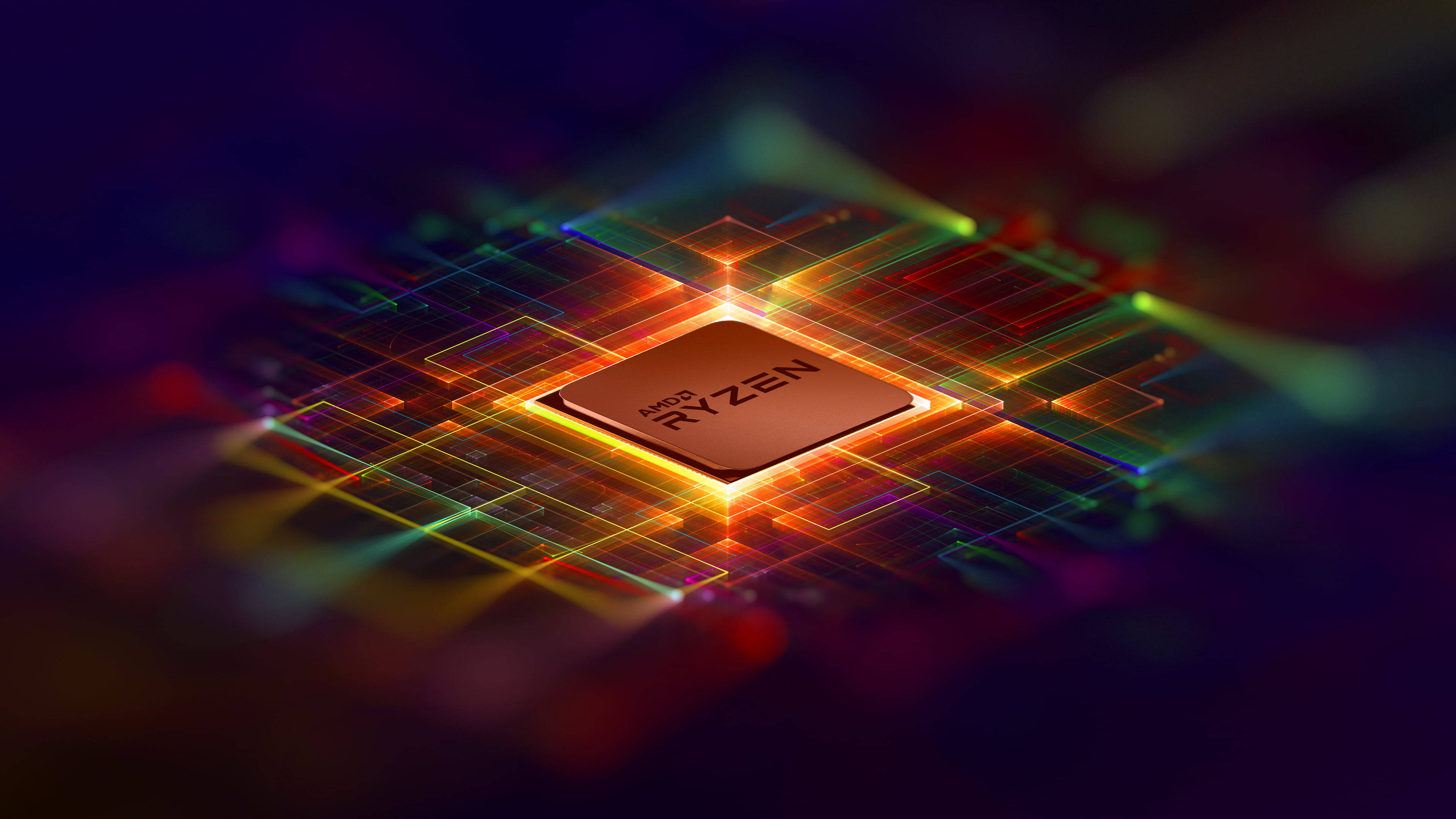 Makulay na AMD 4K Wallpaper