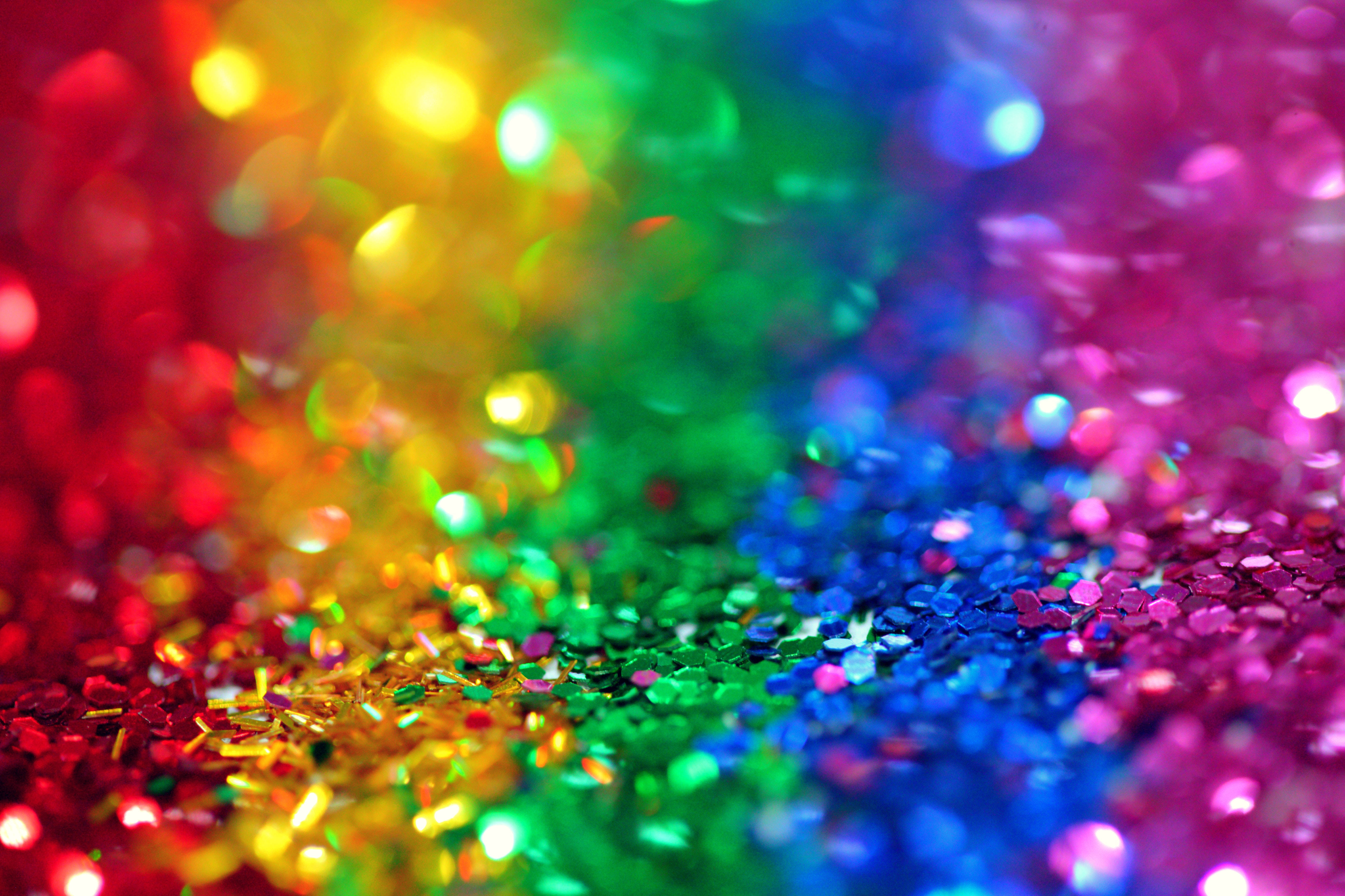 Makulay na Background ng Rainbow Glitters Wallpaper