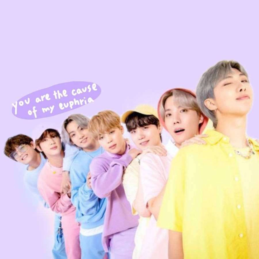 Makulay na BTS Cute Aesthetic Wallpaper