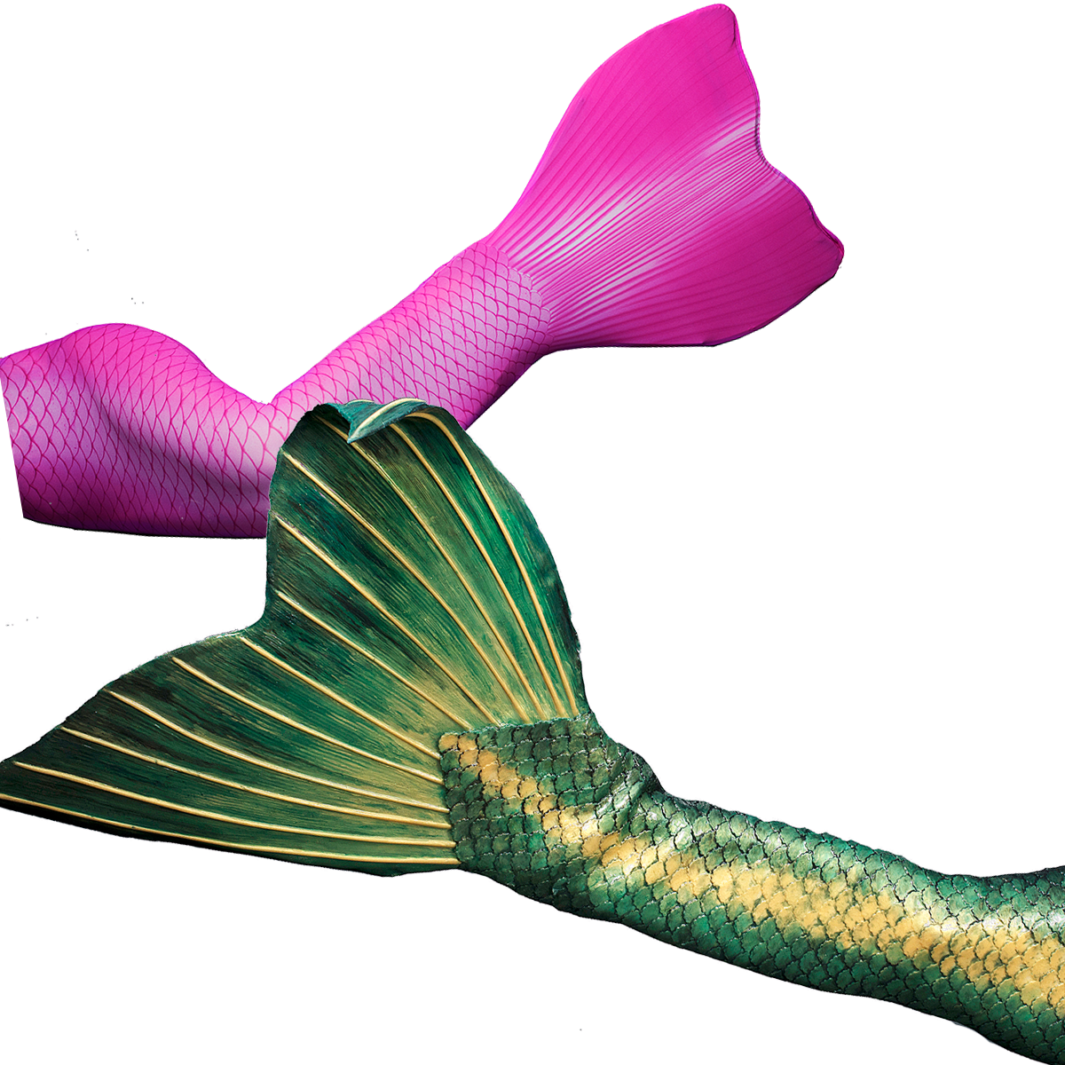 Makulay na Buntot ng Sirena na Graphic Wallpaper