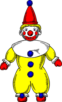 Makulay na Ilustrasyon ng Payaso Wallpaper