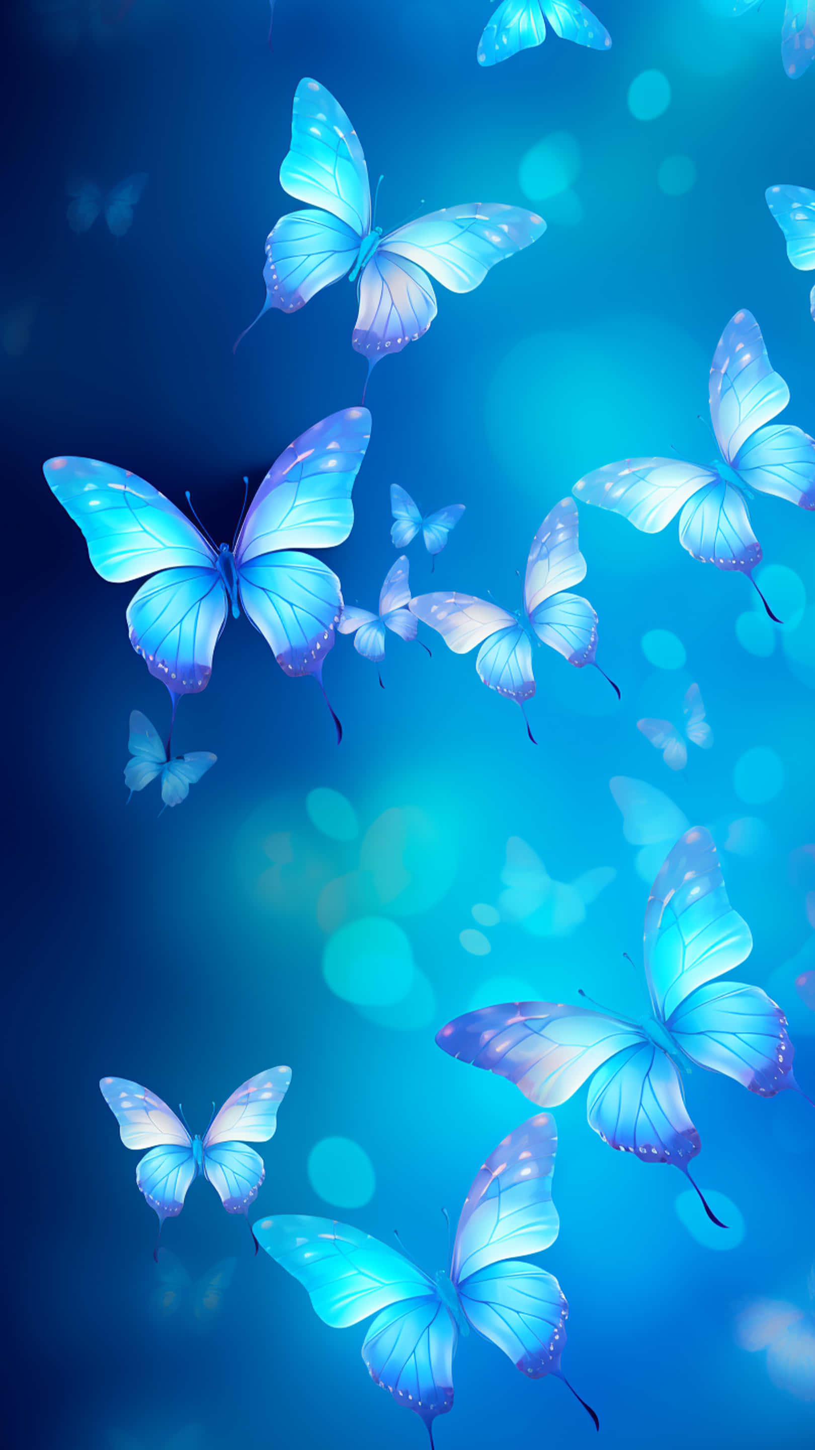 Makulay na maraming paruparo Wallpaper
