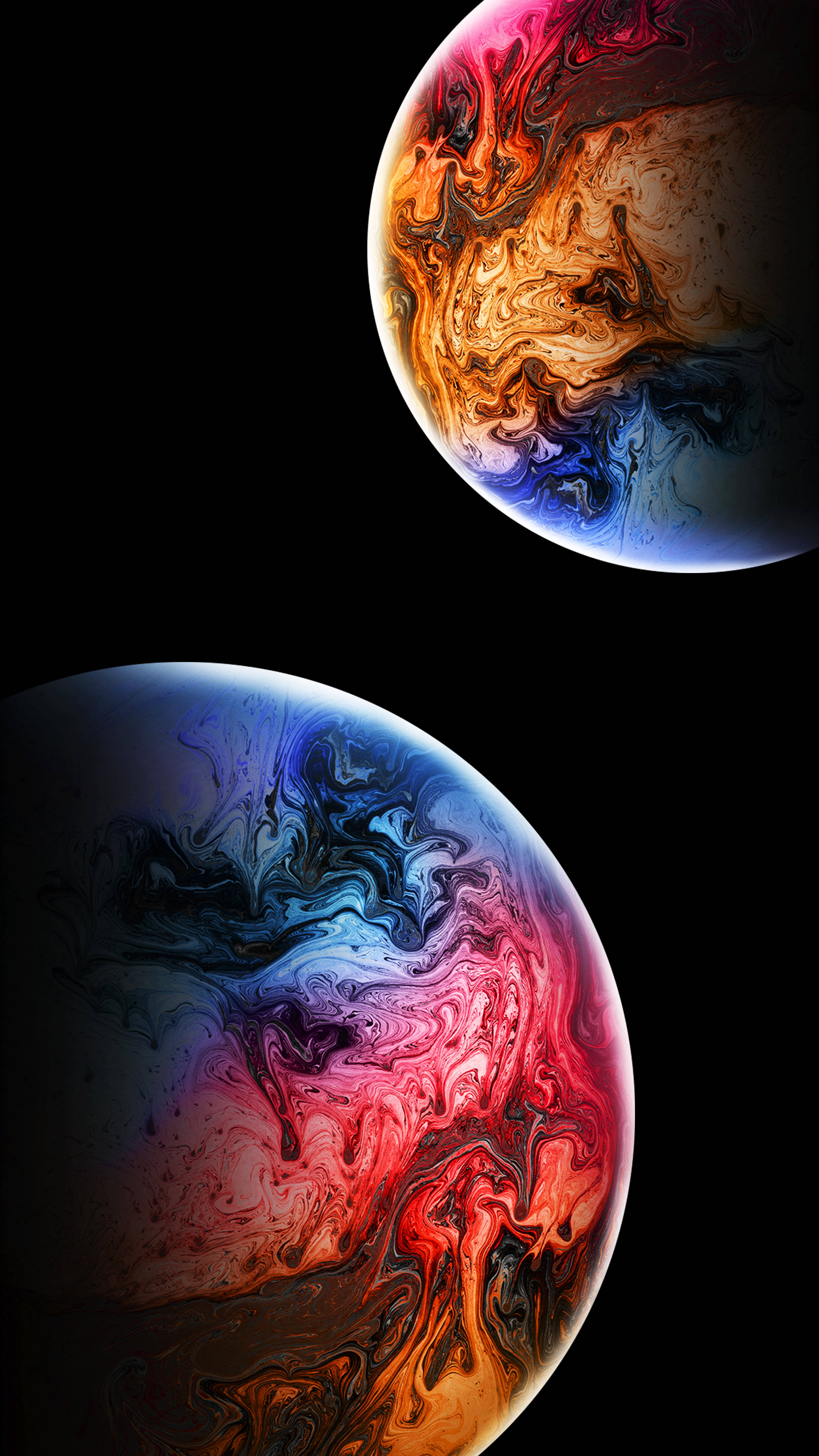 Makulay na mga Planeta 8K Telepono Wallpaper