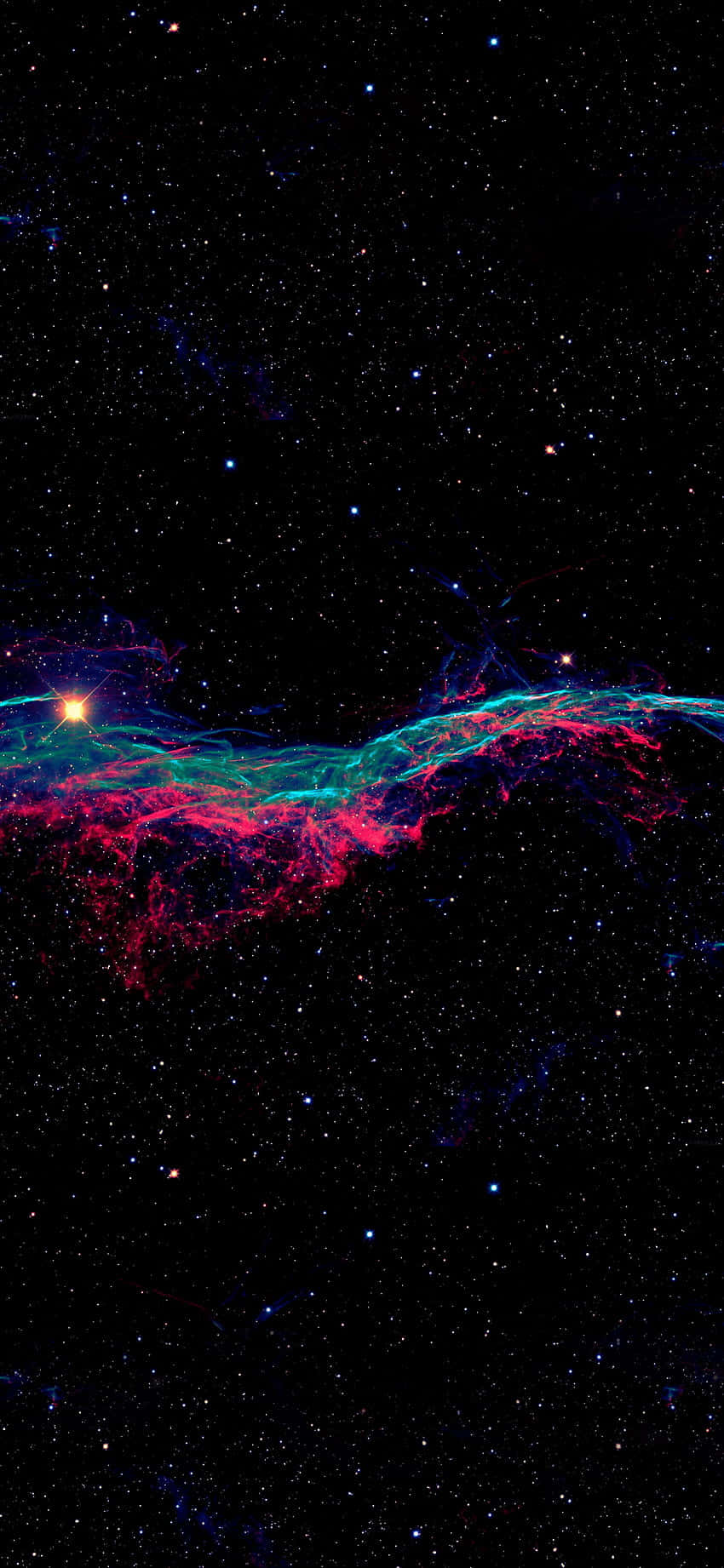 Makulay na Nebula Pixel 3 OLED Background Wallpaper