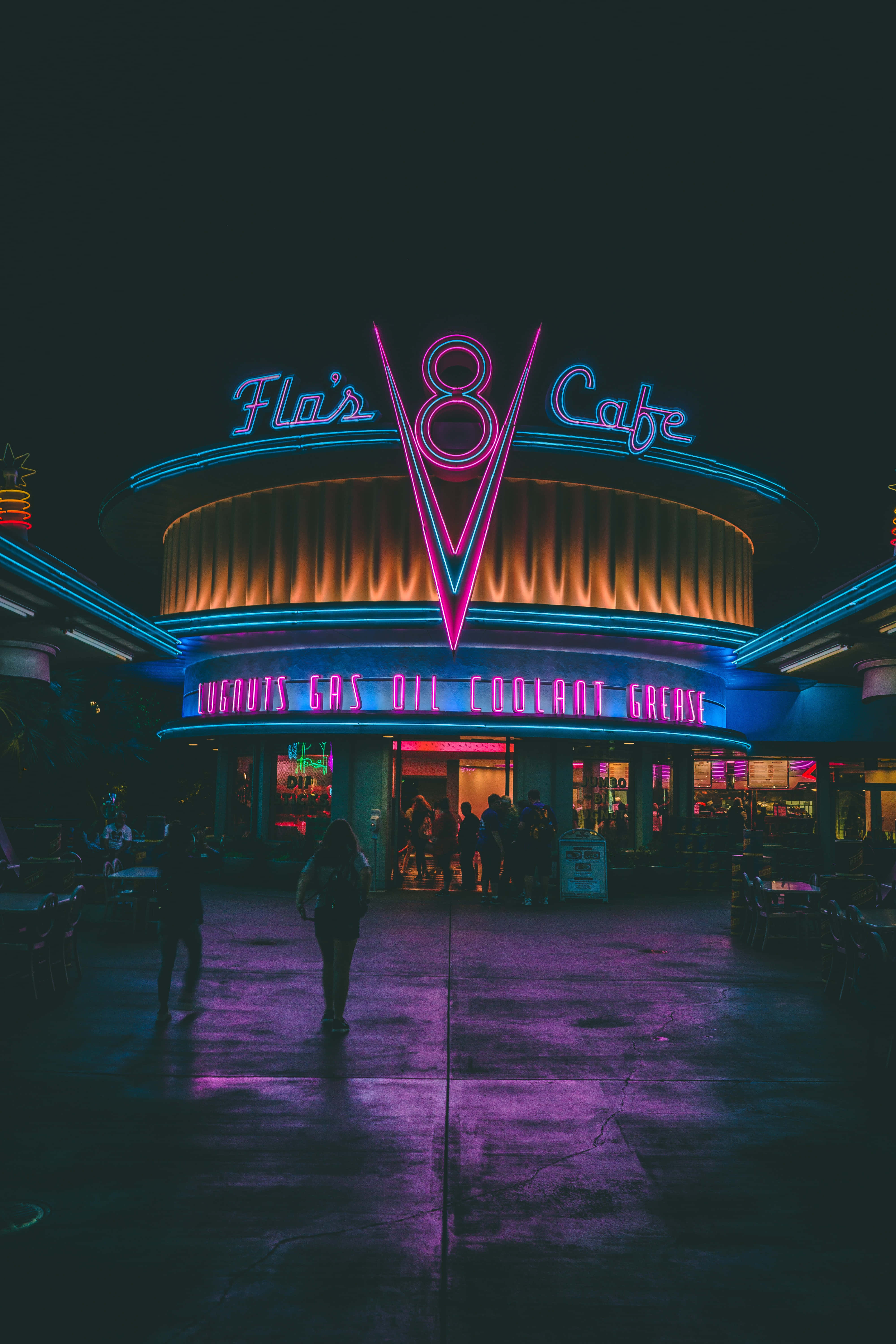 Makulay na Neon Matrix Wallpaper