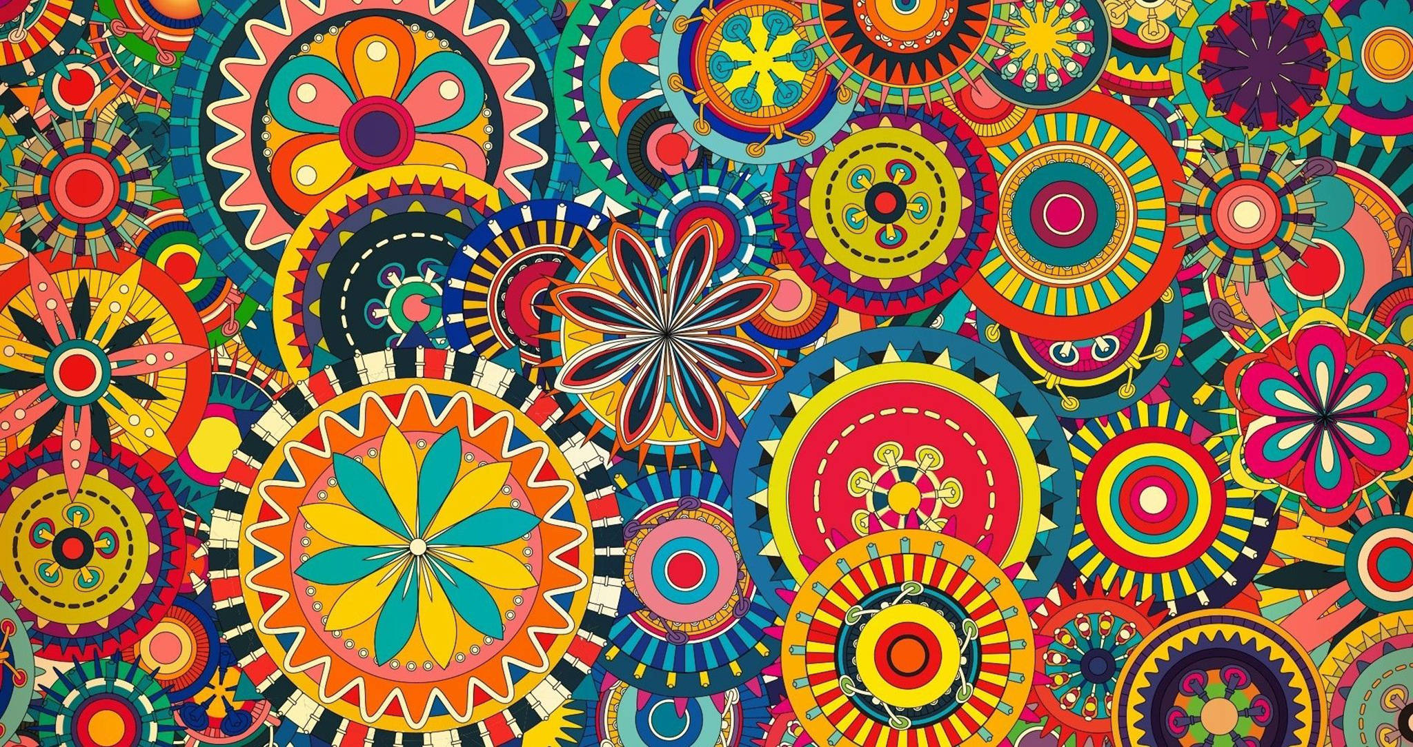 Makulay na Pattern ng Aztec Wallpaper