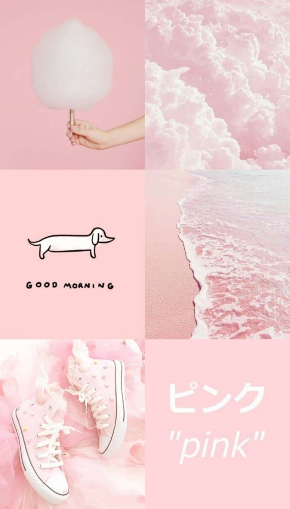 Makulay na pink na likhang sining na may blur effect. Wallpaper
