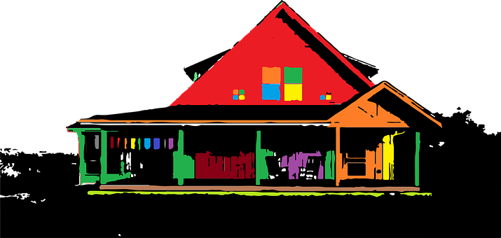 Makulay na Sining na Vector ng Bukid Wallpaper