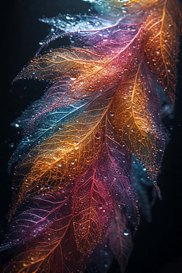 Makulay na Sining ng Balahibo Makulay na Abstrakto 4K Wallpaper