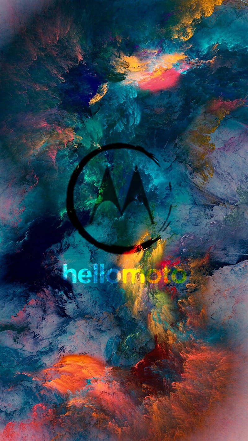 Makulay na Sining ng Ulap ng Motorola Wallpaper