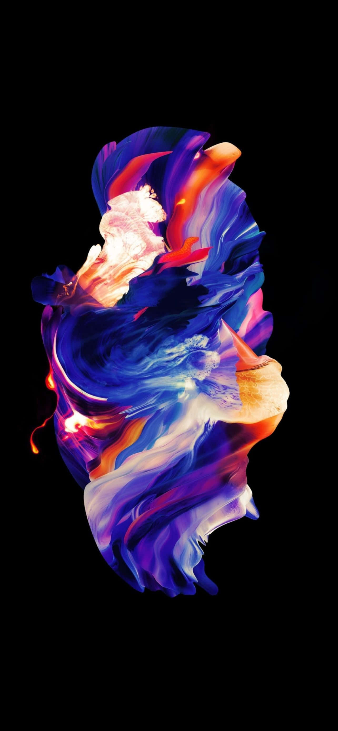 Makulay na Spiral Galaxy-Inspired na Background para sa iPhone Wallpaper
