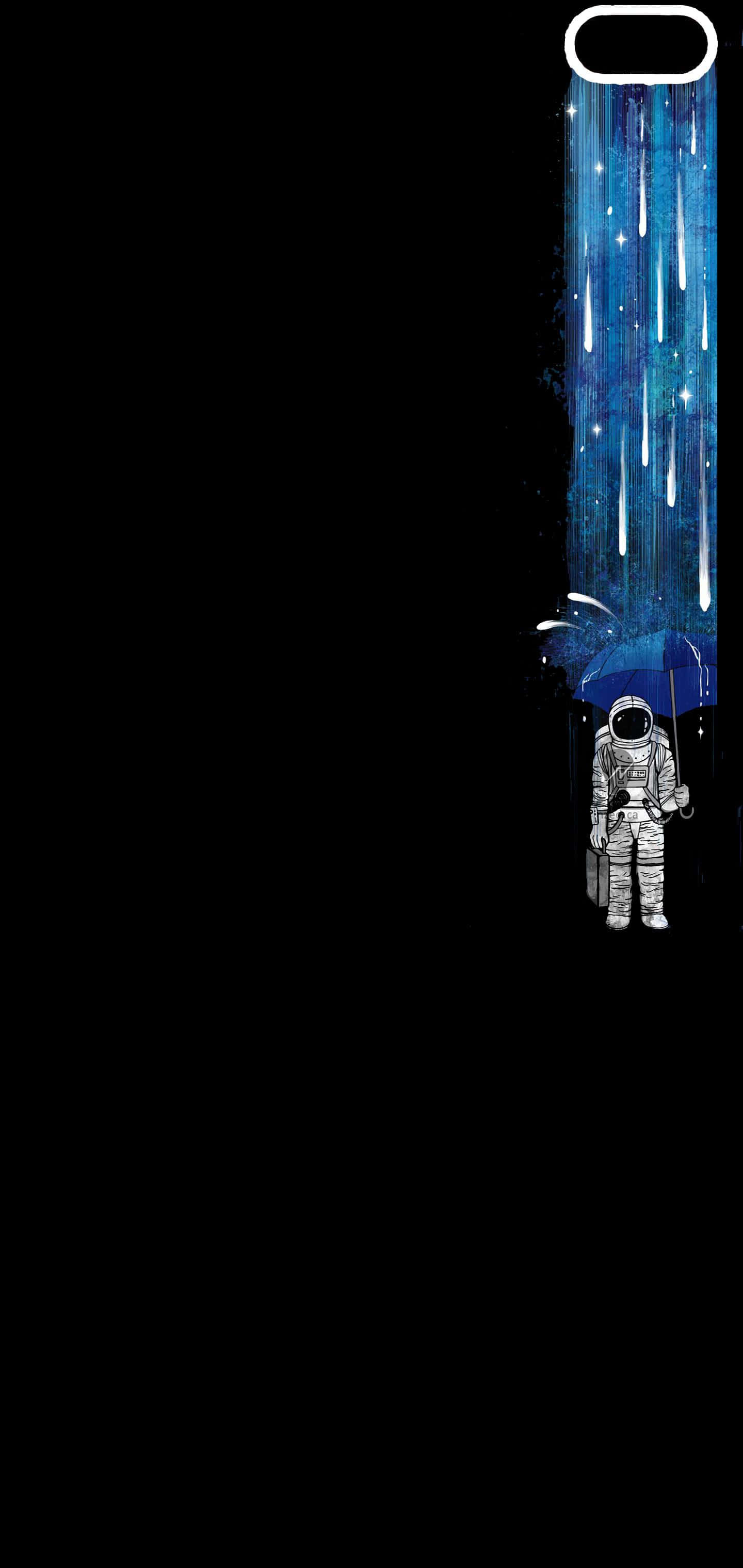 Makulay na Tanawin ng Outer Space para sa Galaxy S10 Background Wallpaper