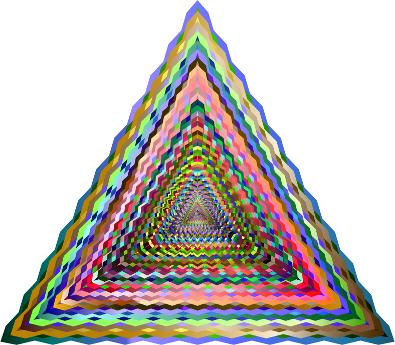 Makulay na Walang Katapusang Pattern ng Tatsulok Wallpaper