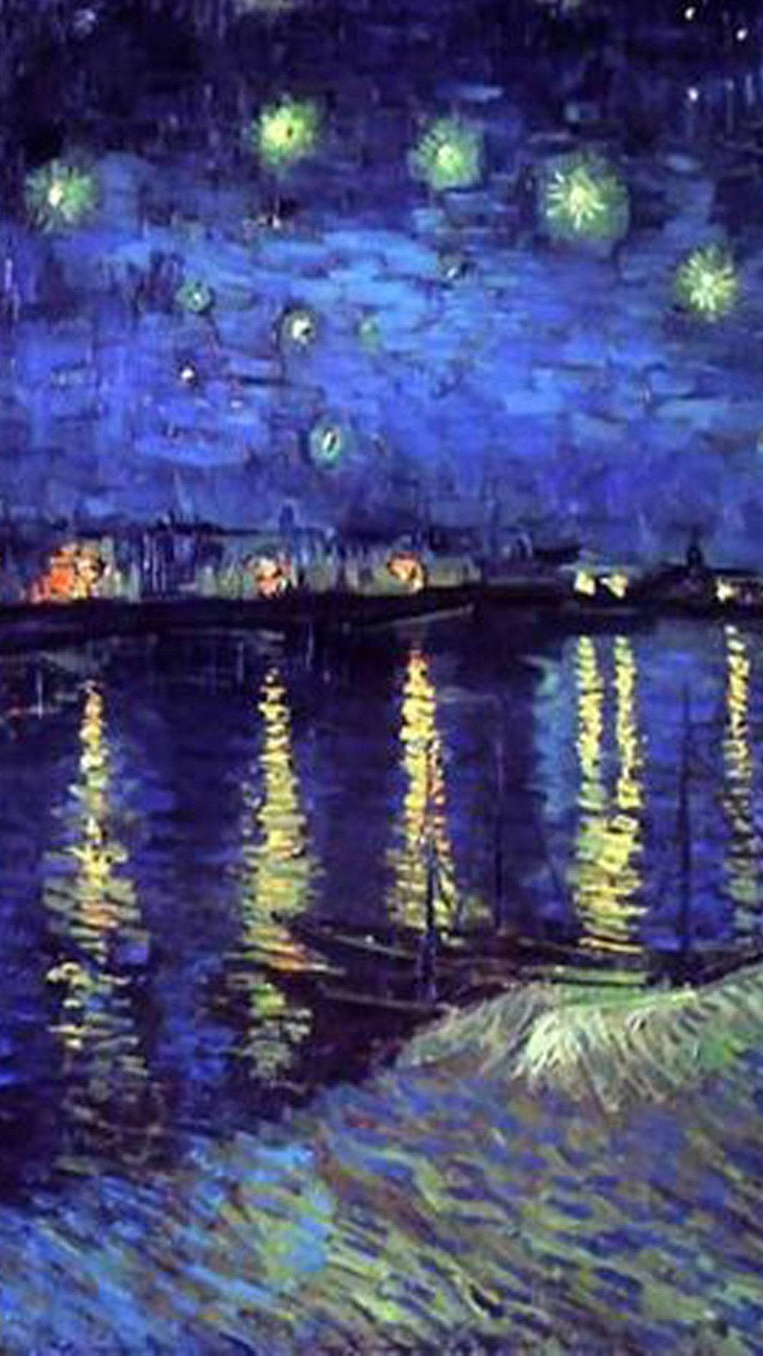 Malabo at Mala-Indie na Starry Night Over The Rhone Wallpaper
