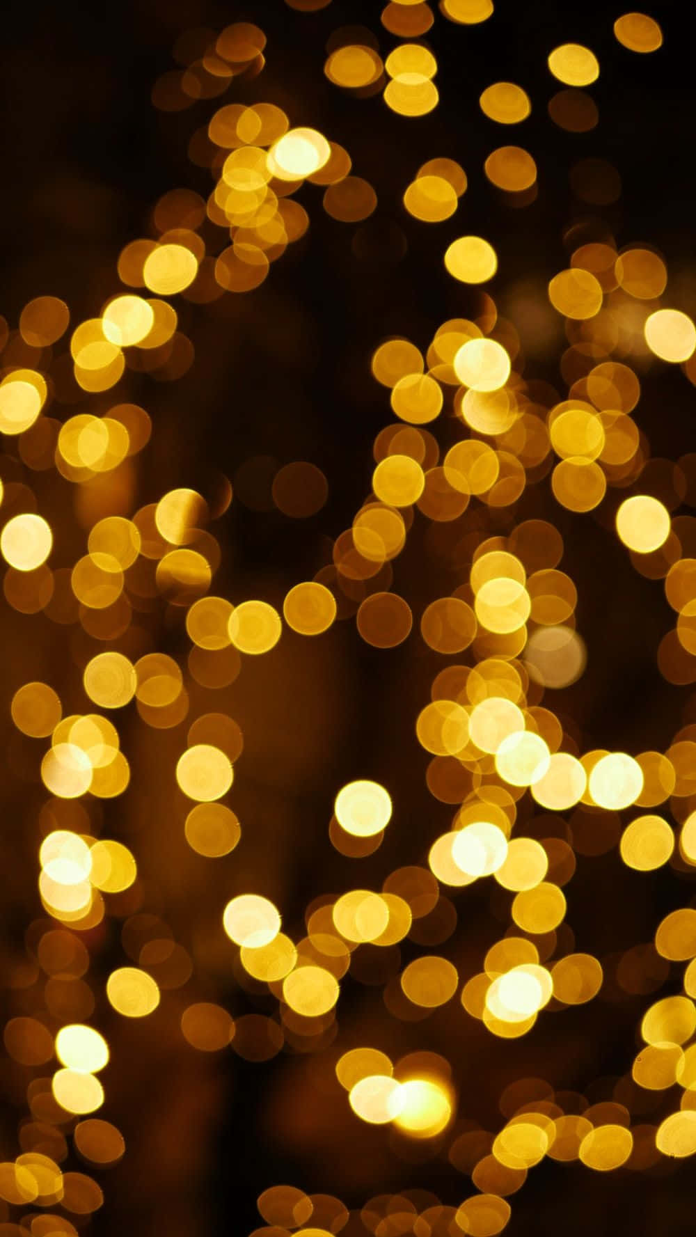 Malabong Dilaw na Christmas Lights Aesthetic Picture Wallpaper