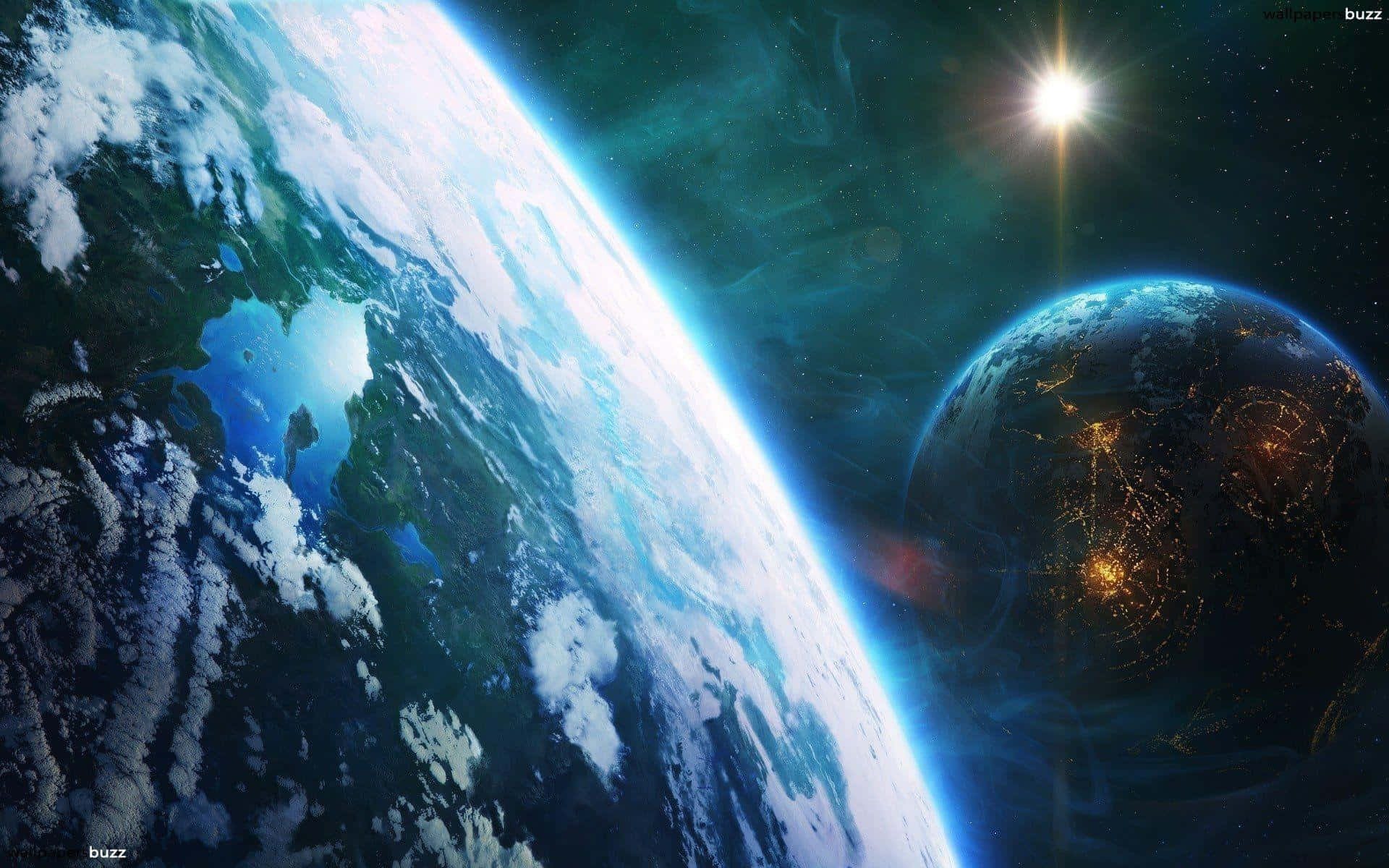 Malalaking Planeta sa Kalawakan Wallpaper