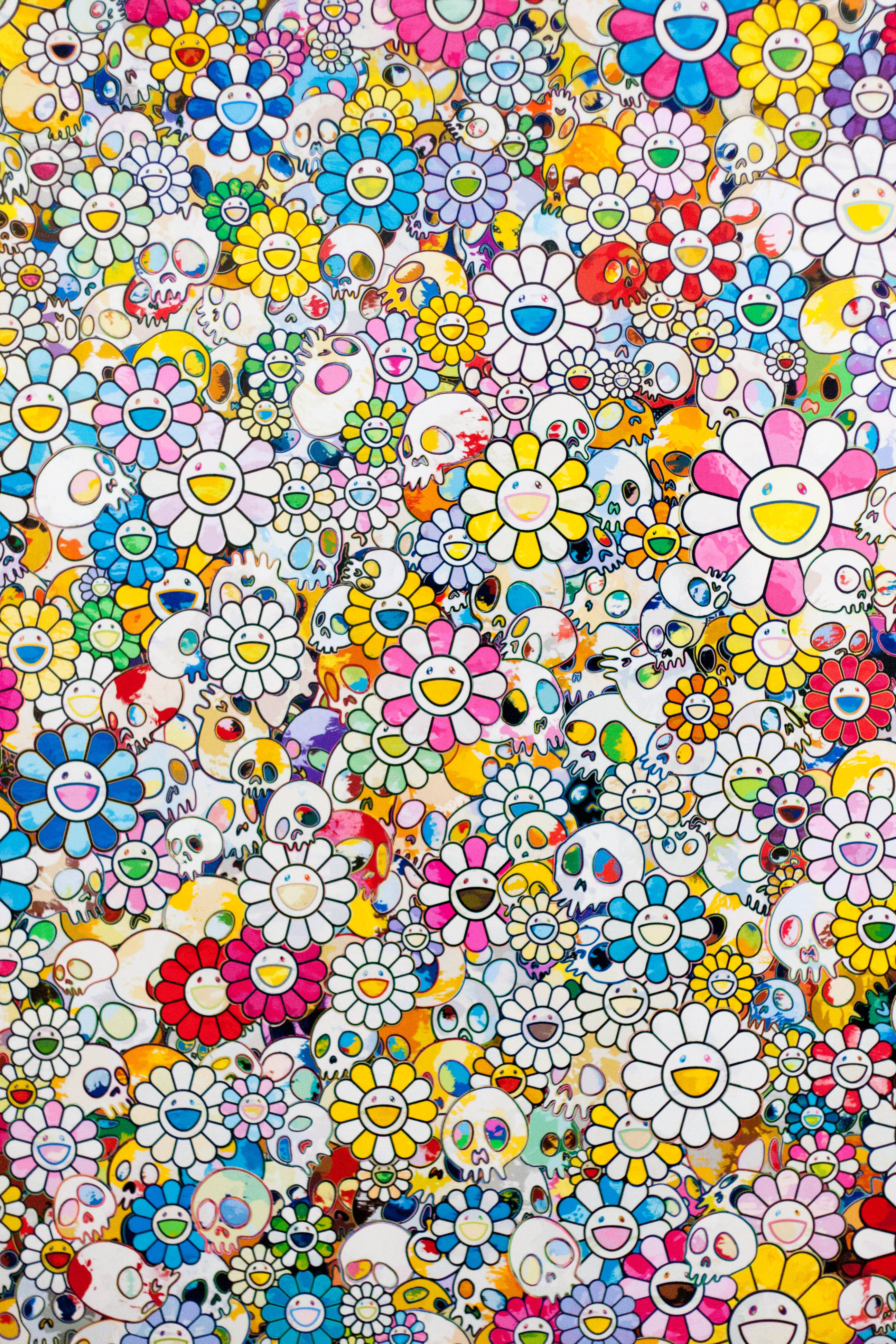 Malalaking Smileys Takashi Murakami 4K Wallpaper