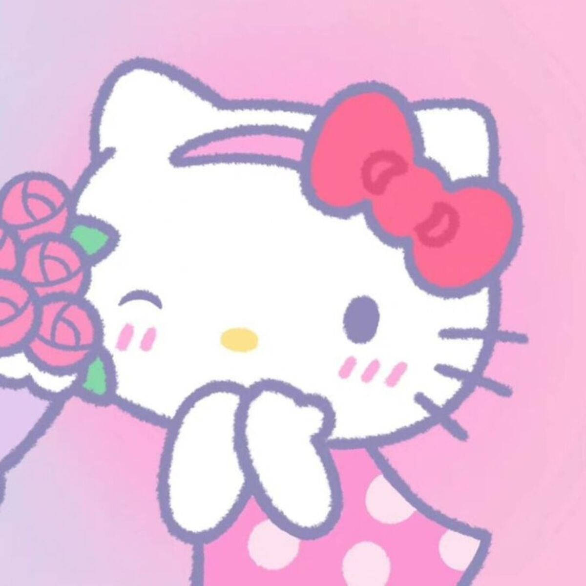 Malambot na Pink na Hello Kitty PFP Wallpaper