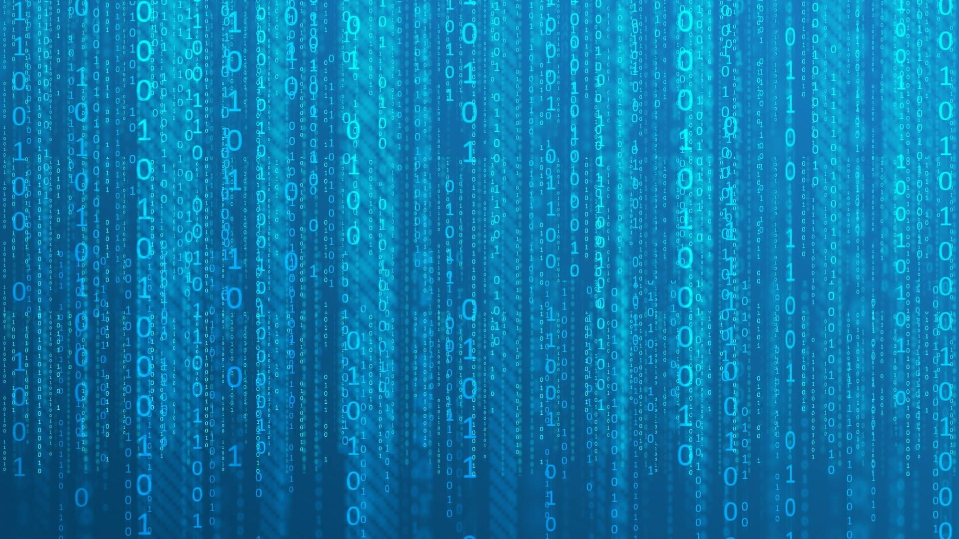 Malamig na Asul na Matrix Wallpaper
