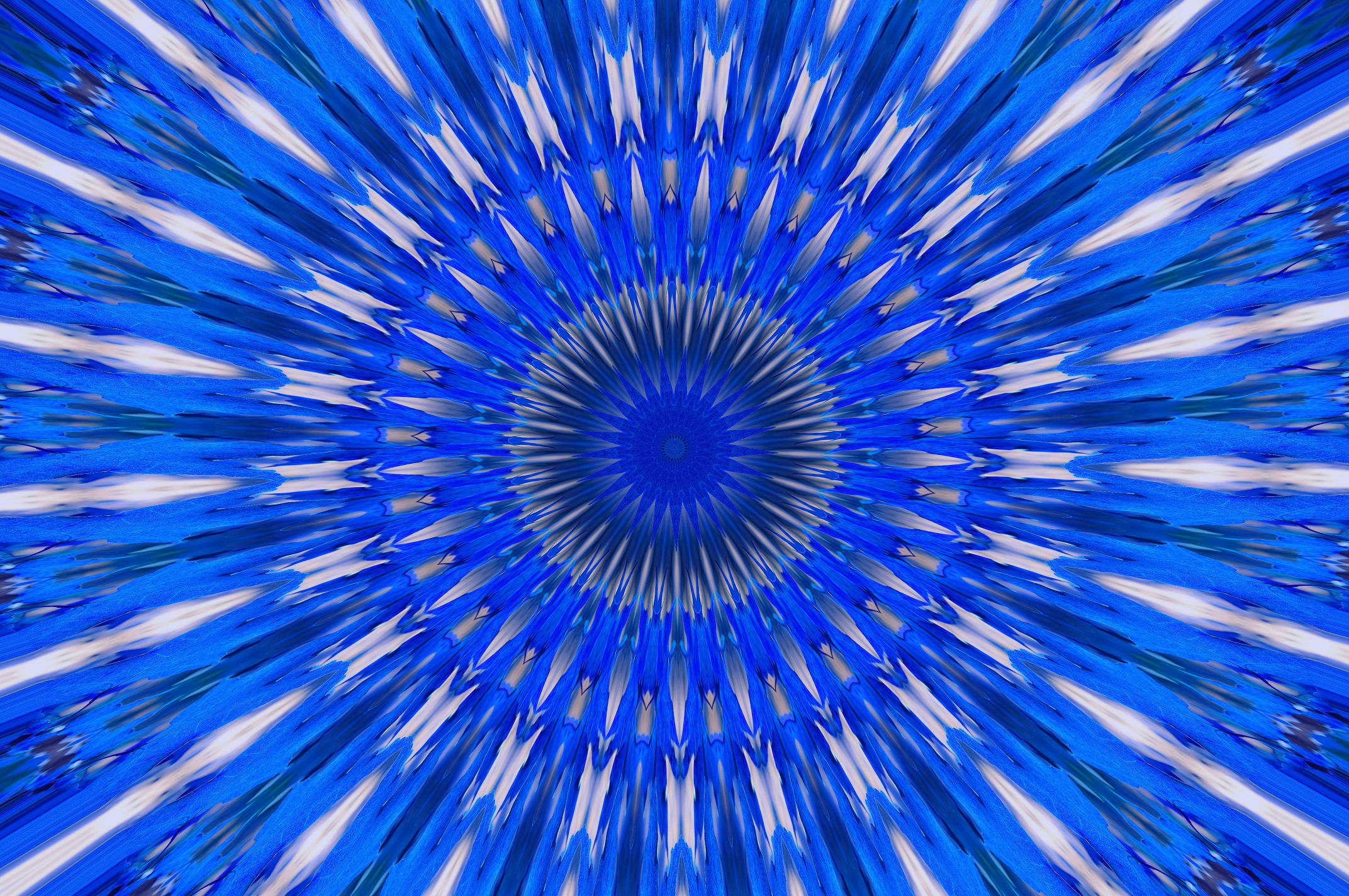 Malamig na Asul na Kaleidoscope Wallpaper