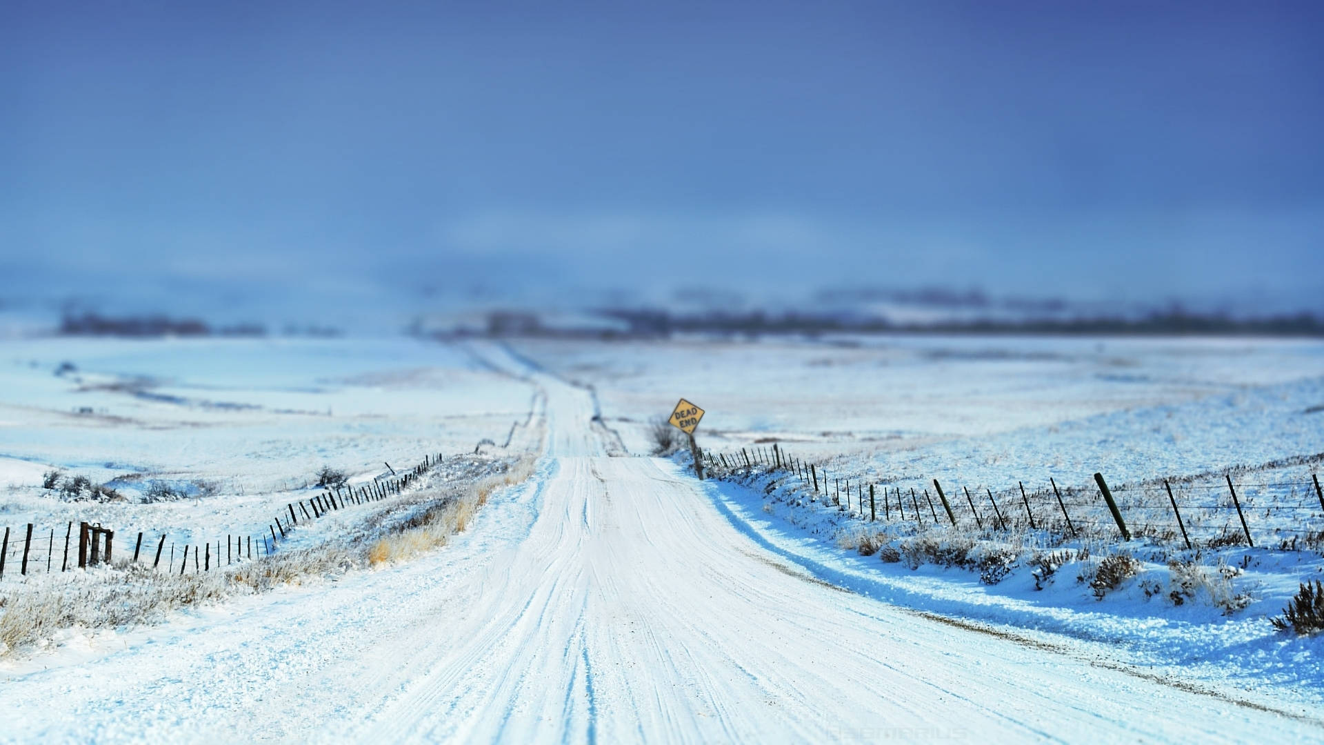 Malamig na Dead End na Daan Wallpaper