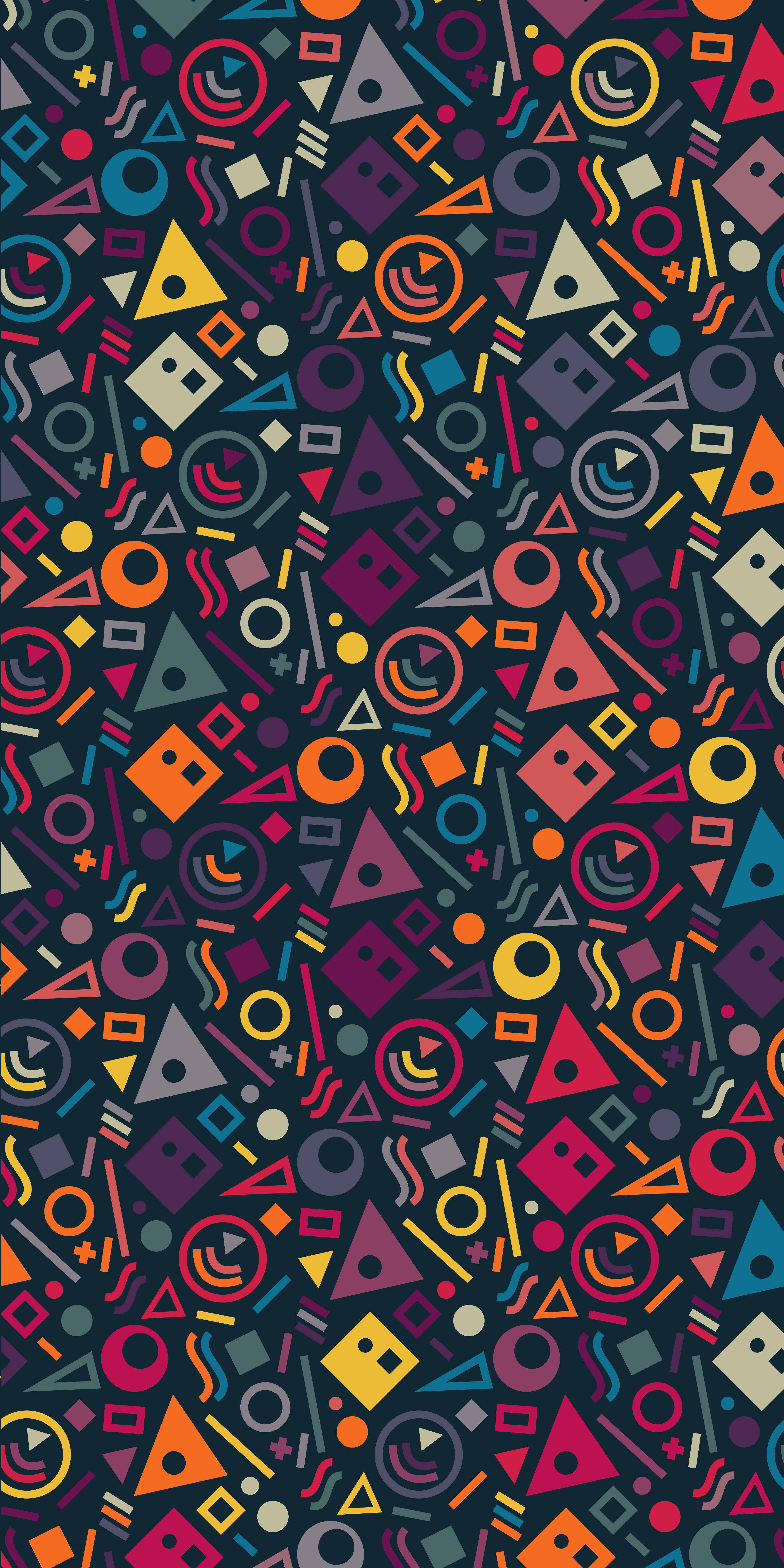 Malamig na Geometrikong Disenyo Wallpaper