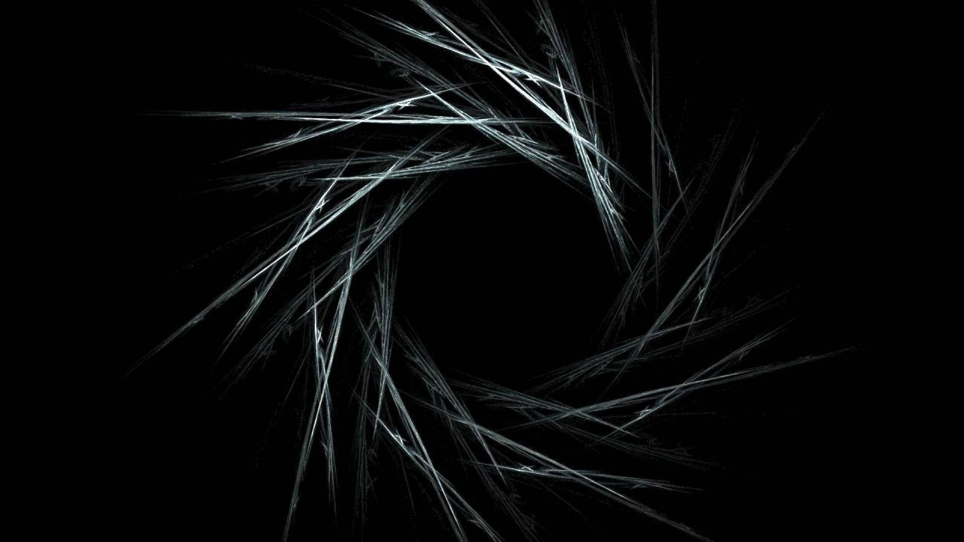 Malamig na Itim na Hugis Spiral Wallpaper