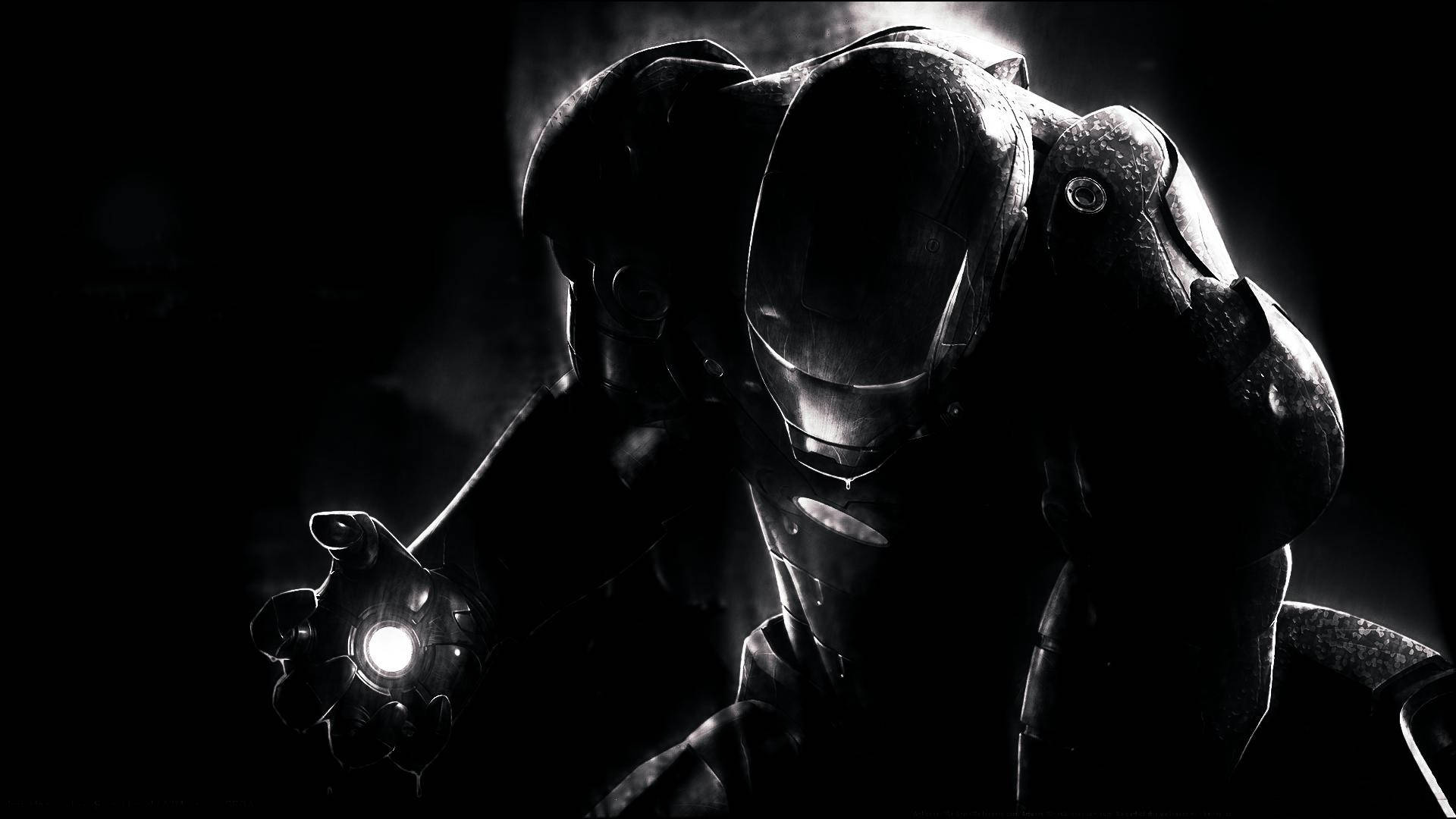 Malamig na Itim na Iron Man Wallpaper