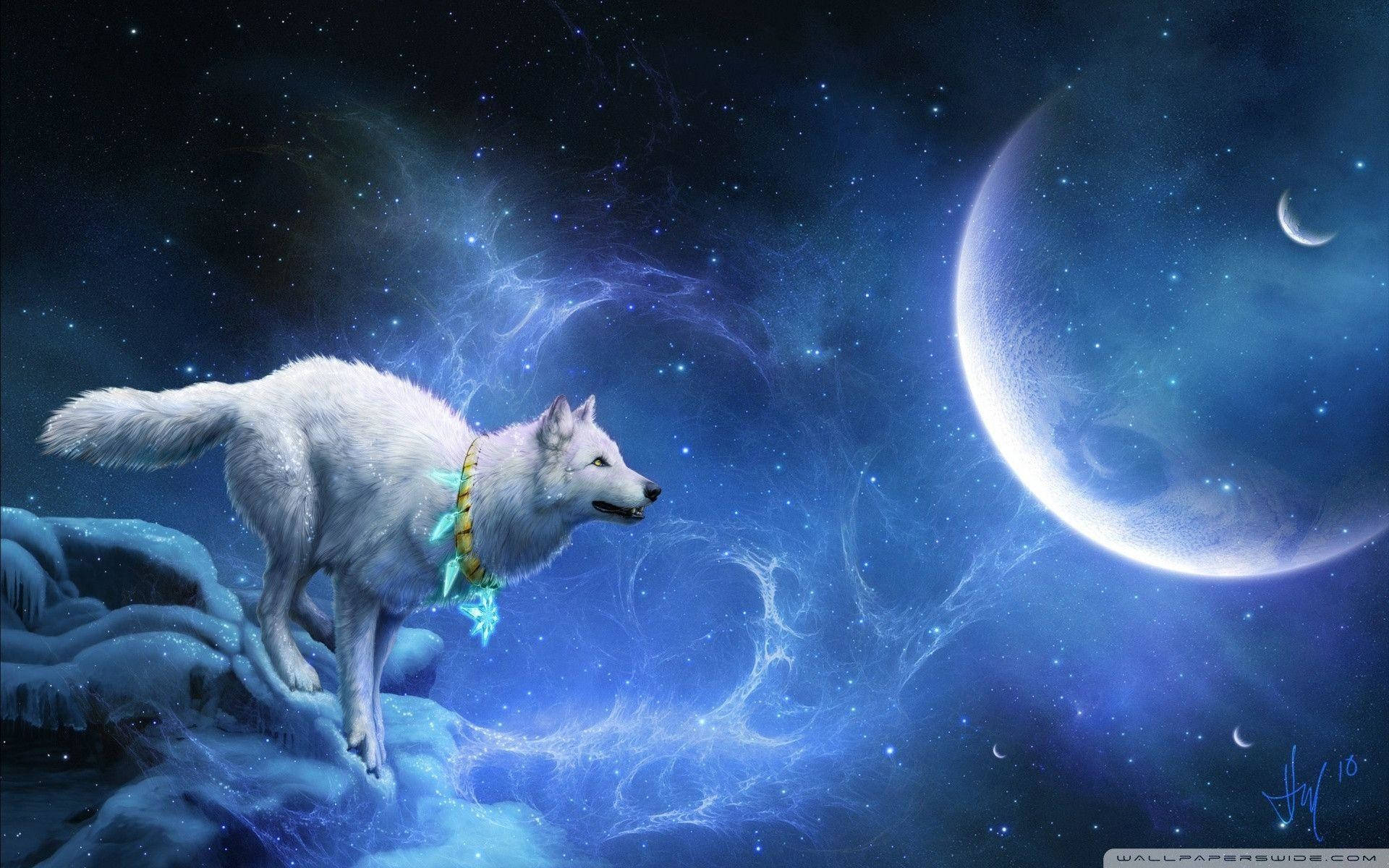 Malamig na Lobo Planeta Wallpaper