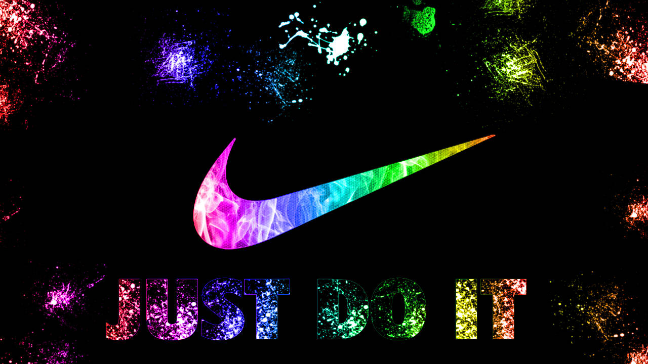 Malamig na Nike na Usok na Bahaghari Wallpaper
