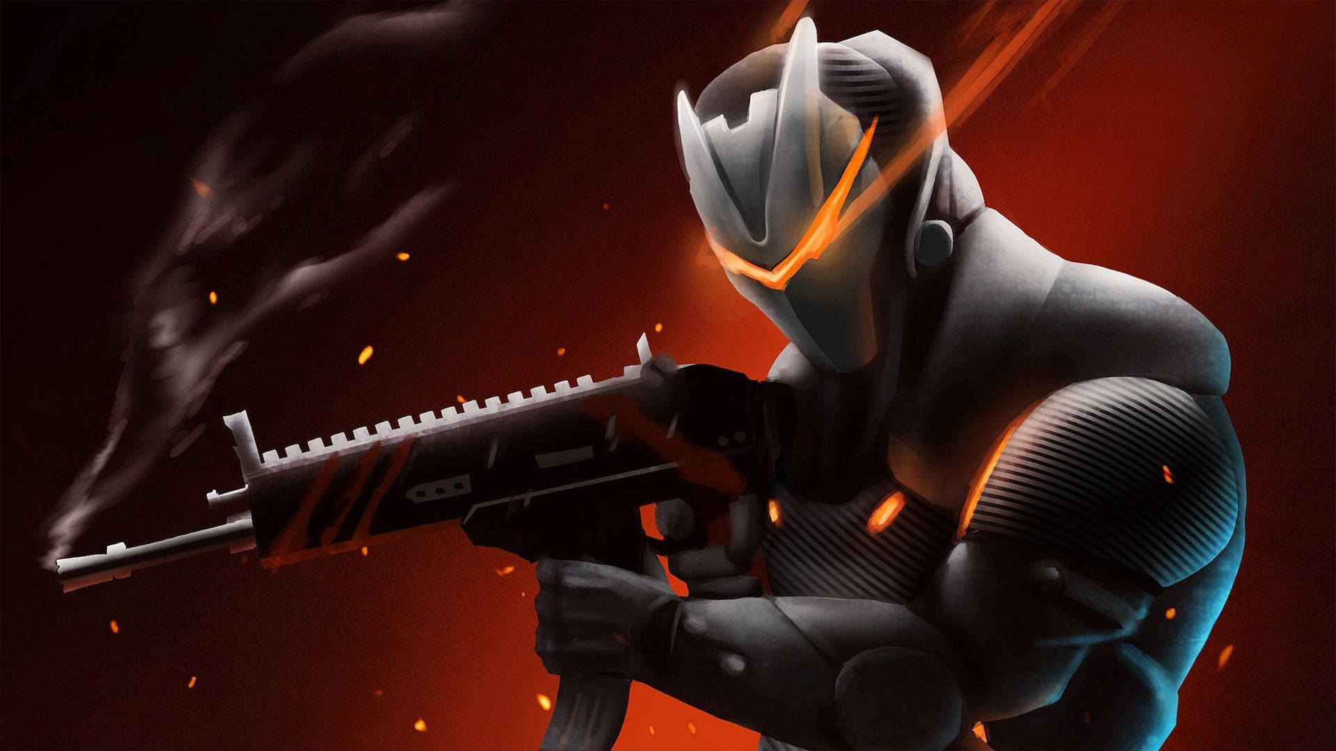 Malamig na Pagpaputok ni Omega sa Fortnite Wallpaper
