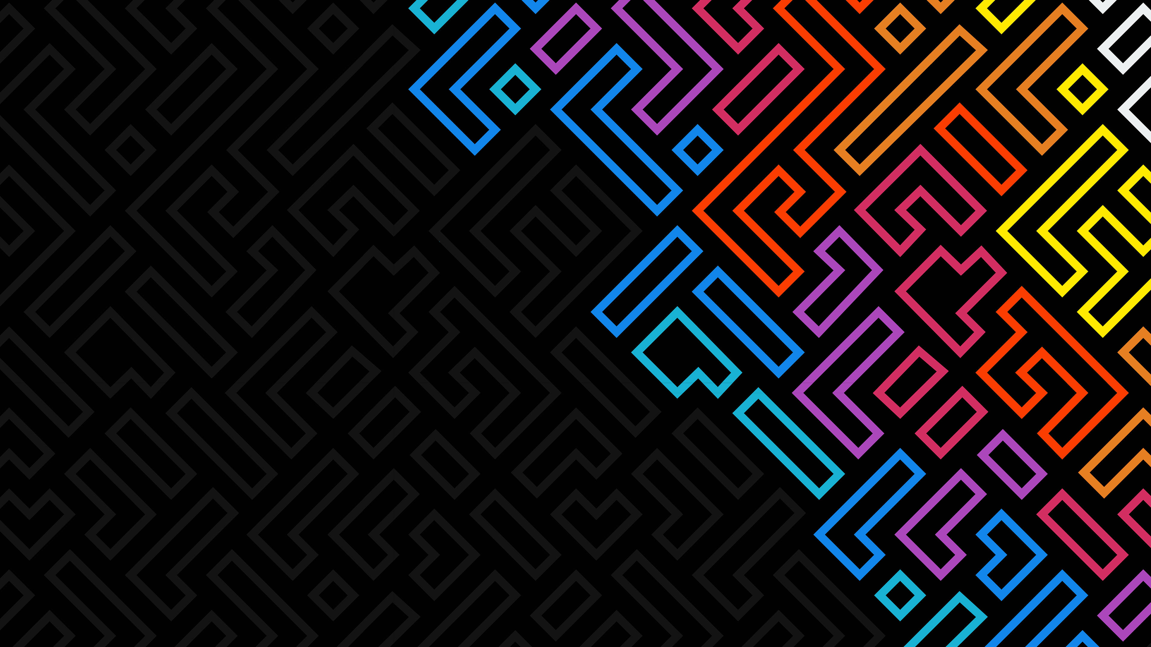 Malamig na Pattern ng Minimalistikong Linya Wallpaper