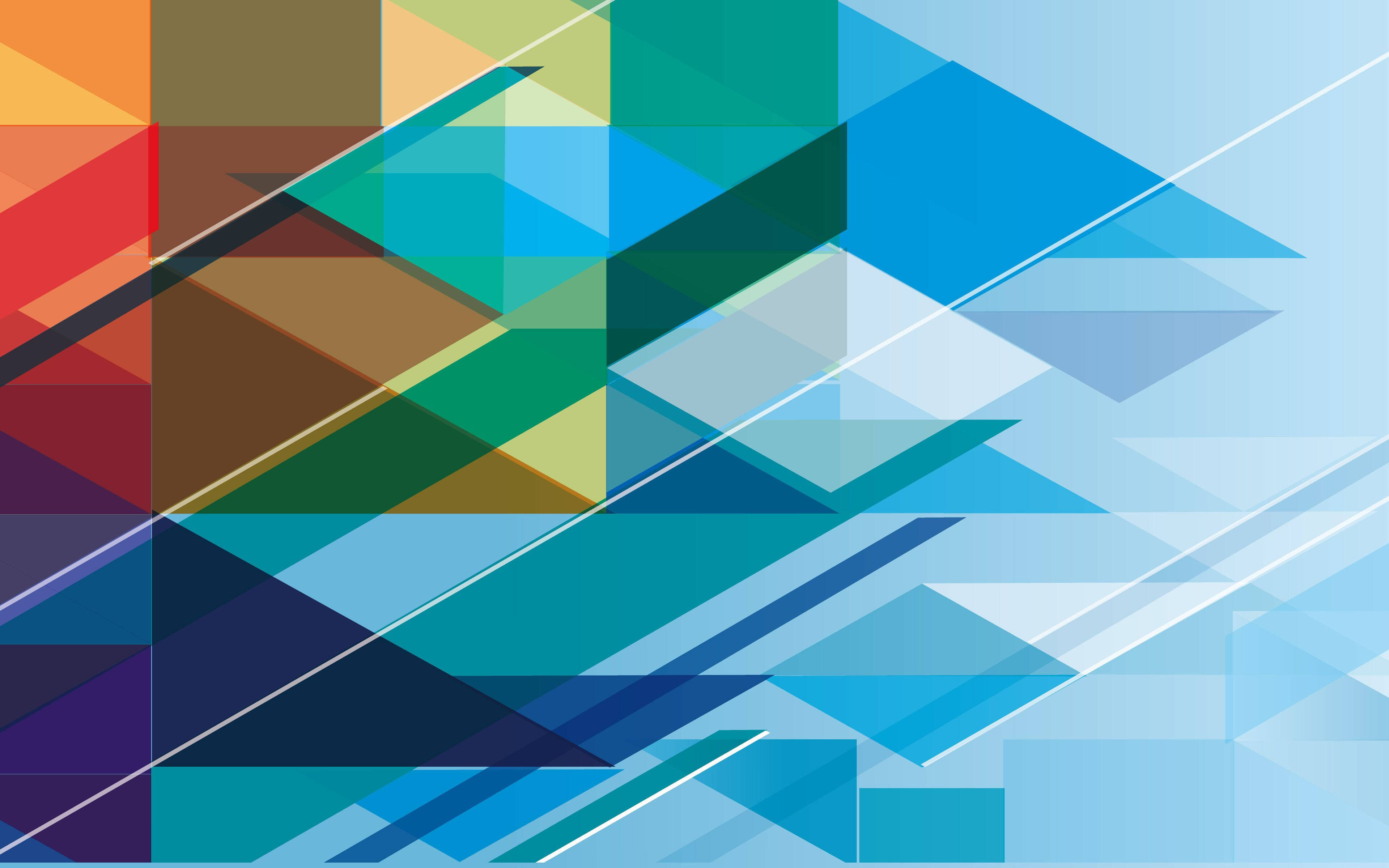 Malamig na Pattern ng mga Quadrilateral Wallpaper