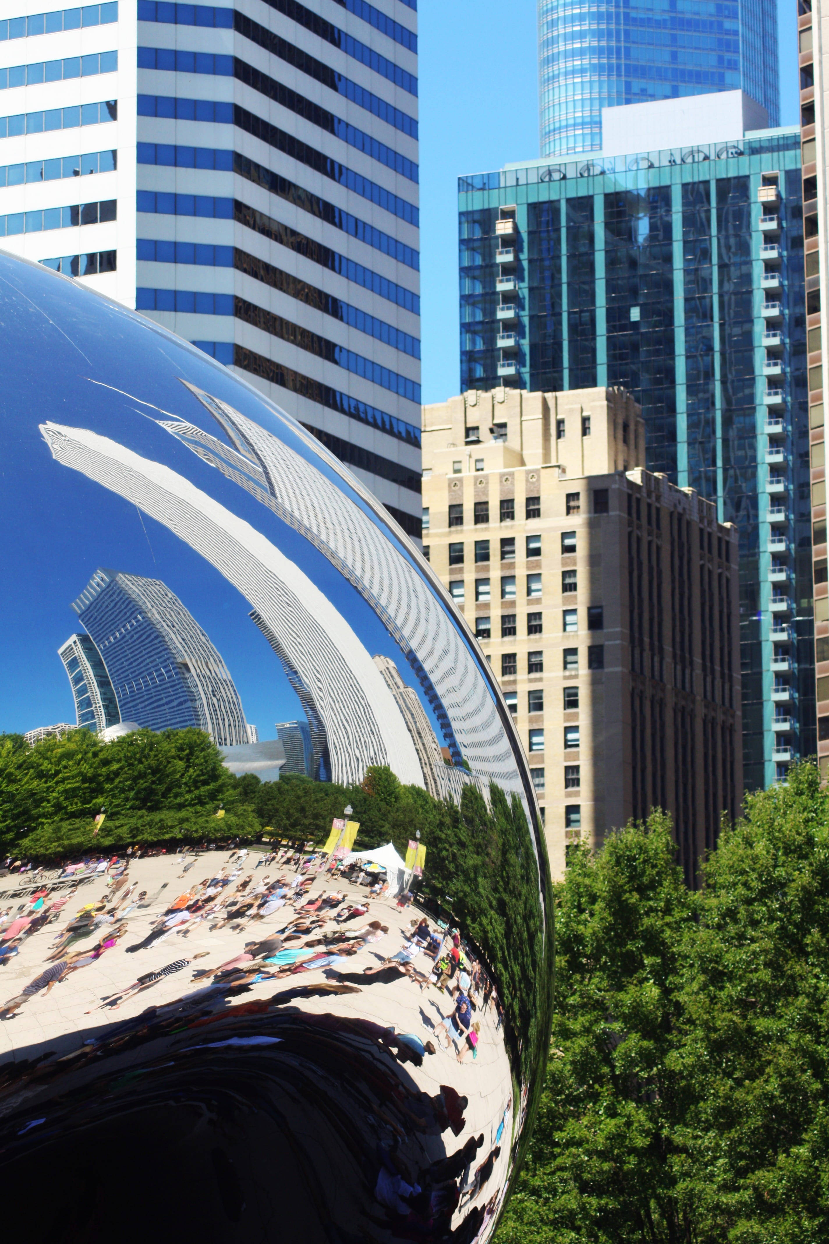 Malapitang Tanawin ng Bean sa Chicago Wallpaper