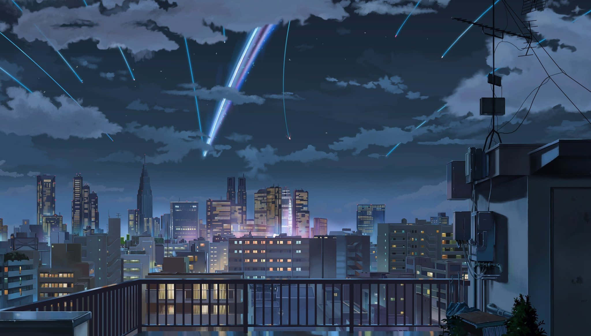Maligayang pagdating sa Anime City, ang perpektong lugar para sa lahat ng tagahanga ng Anime Wallpaper