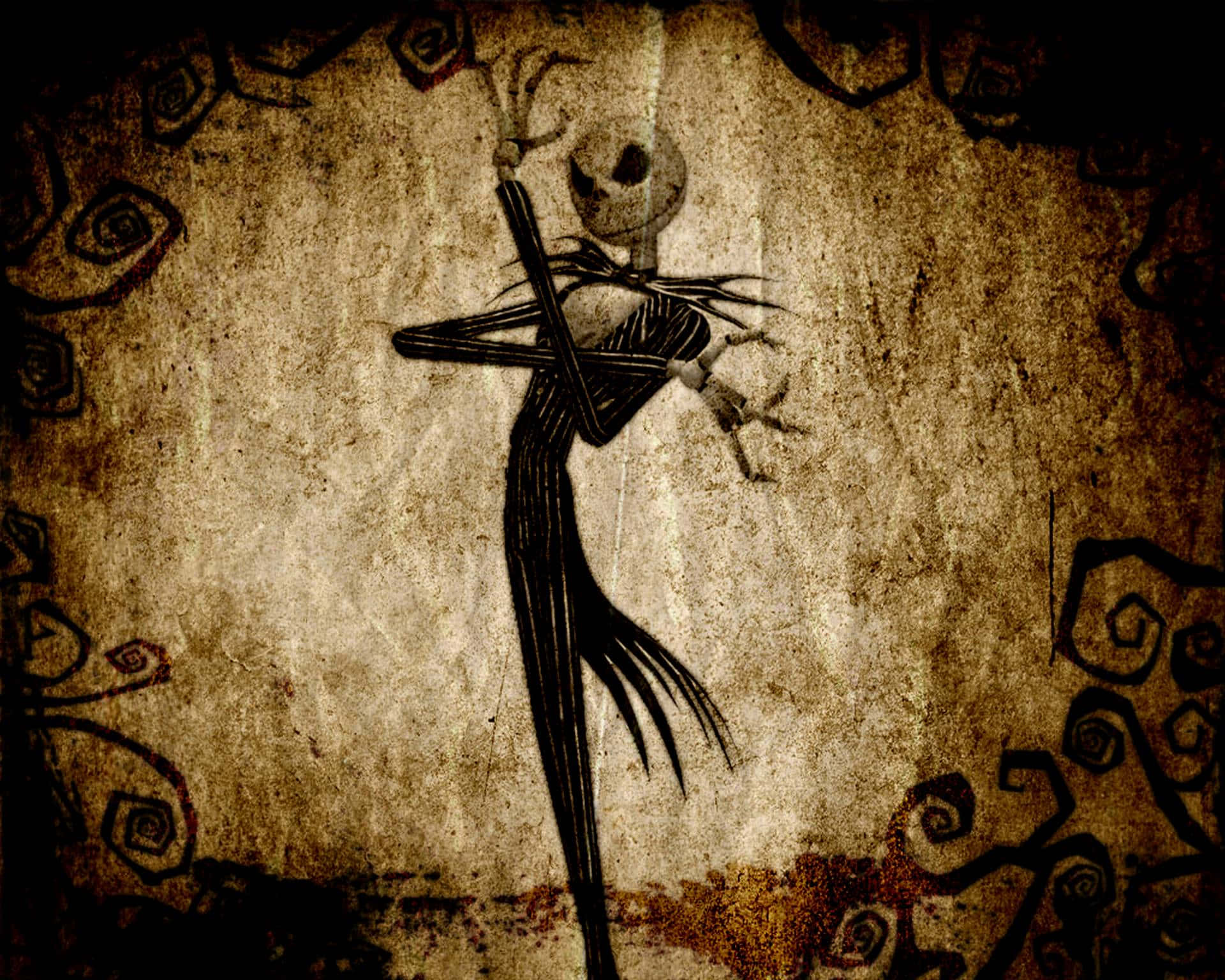 Maligayang Pagdating sa Bayan ng Pasko, tahanan ni Haring Kalabasa na si Jack Skellington Wallpaper
