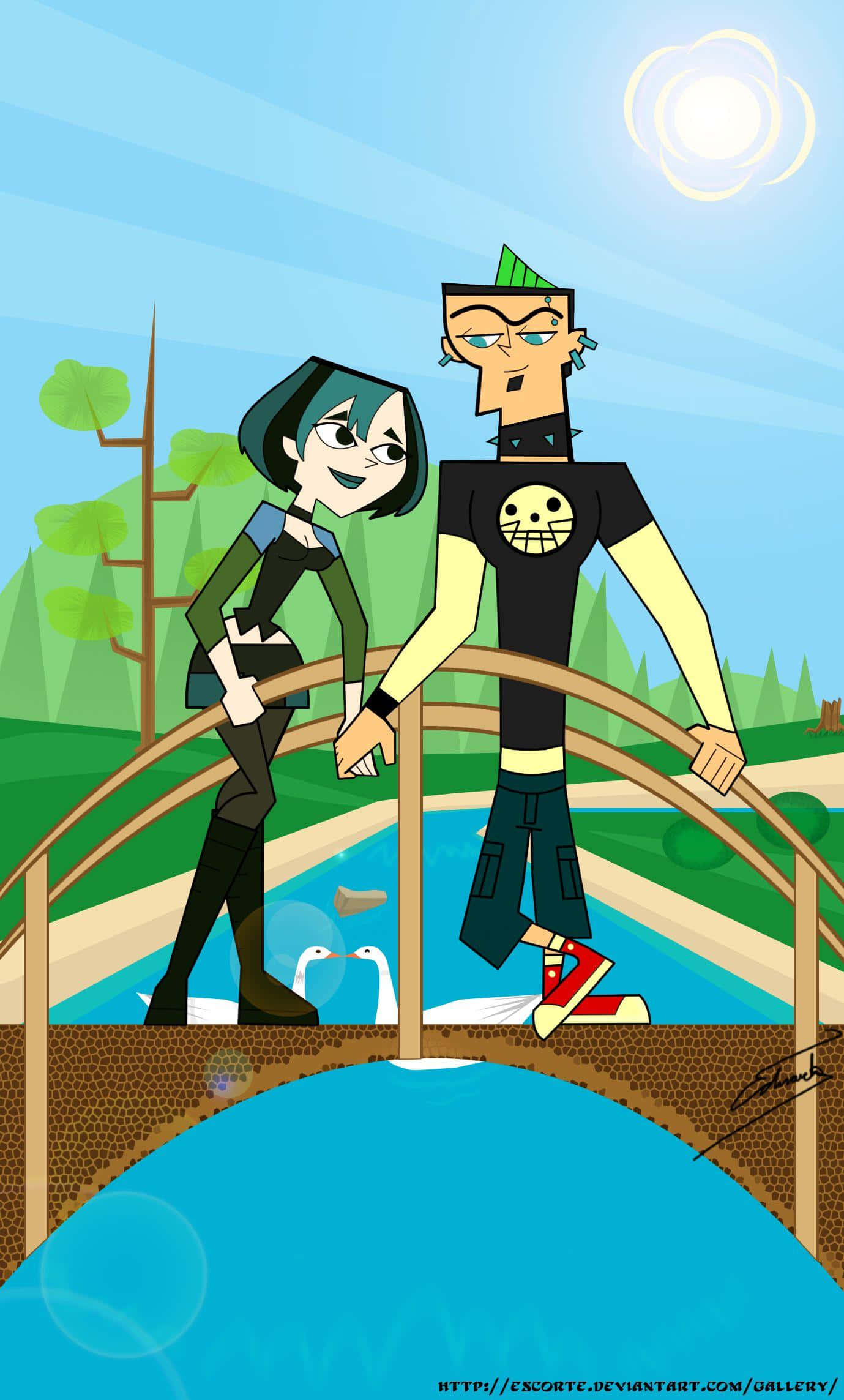 Maligayang pagdating sa mabangis na mundo ng Total Drama! Wallpaper